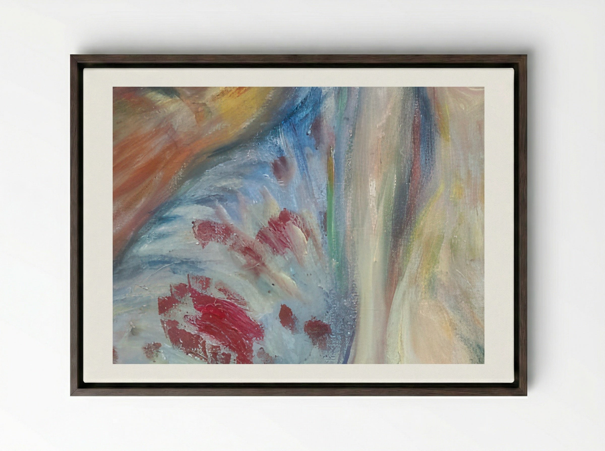 The Death of Marat - Edvard Munch - Framed Canvas Dark Wood
