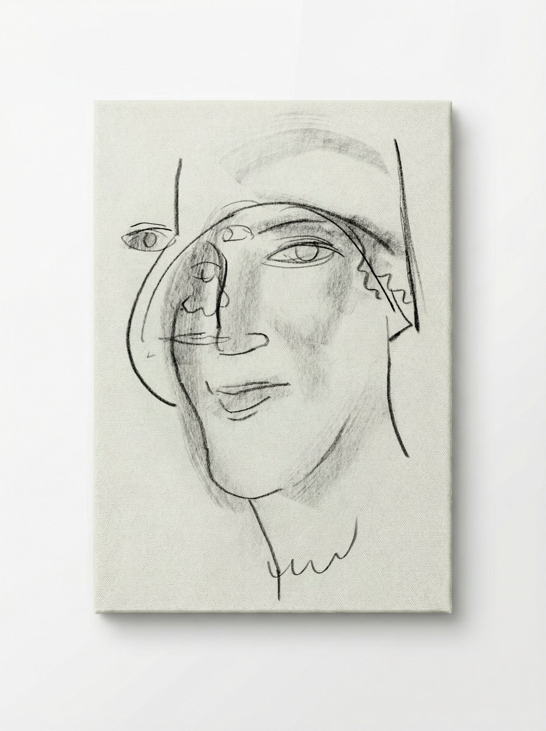 Woman's Head and Face - Leo Gestel - Canvas