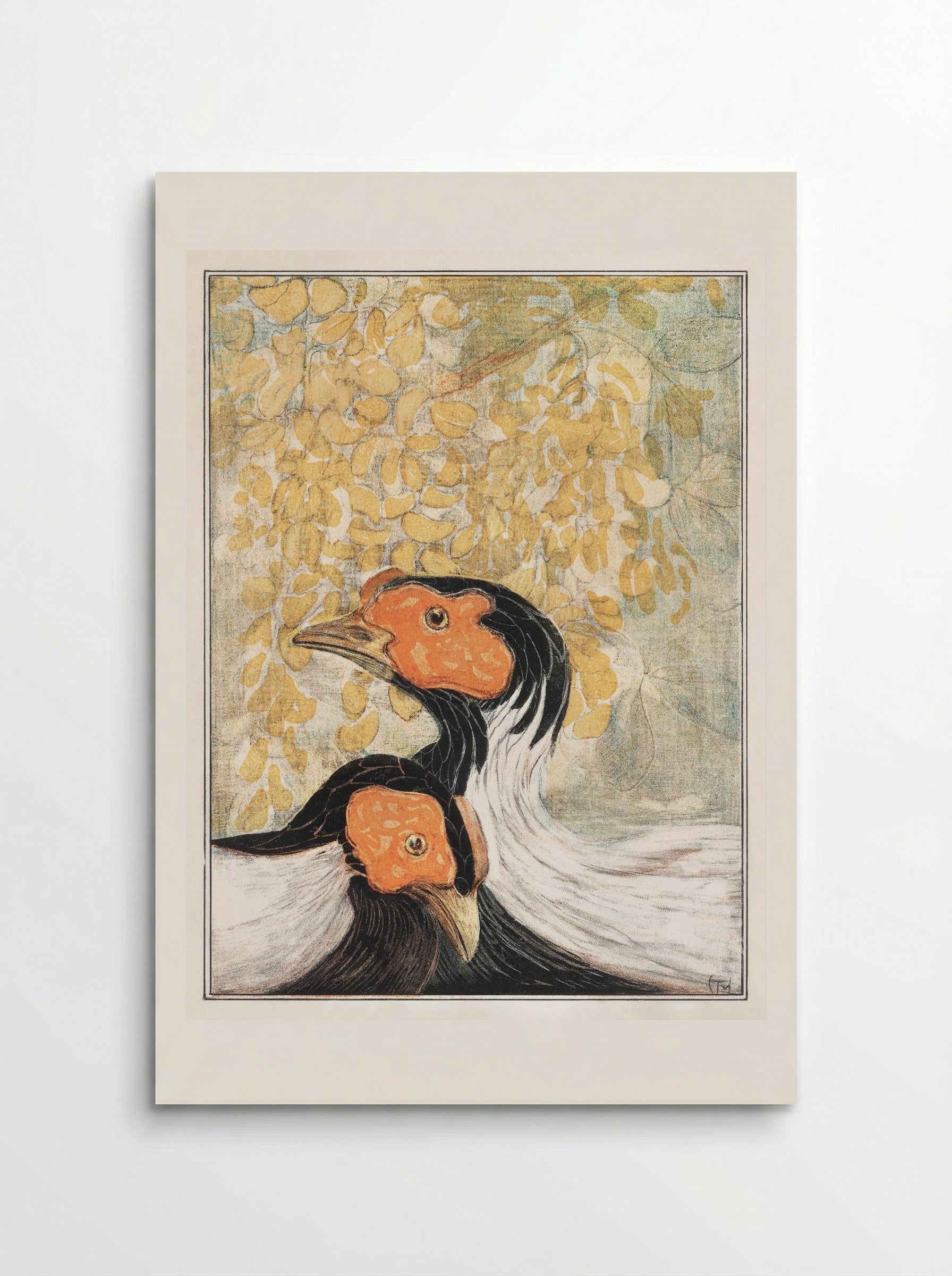 Two Silver Pheasants - Theo van Hoytema - Poster