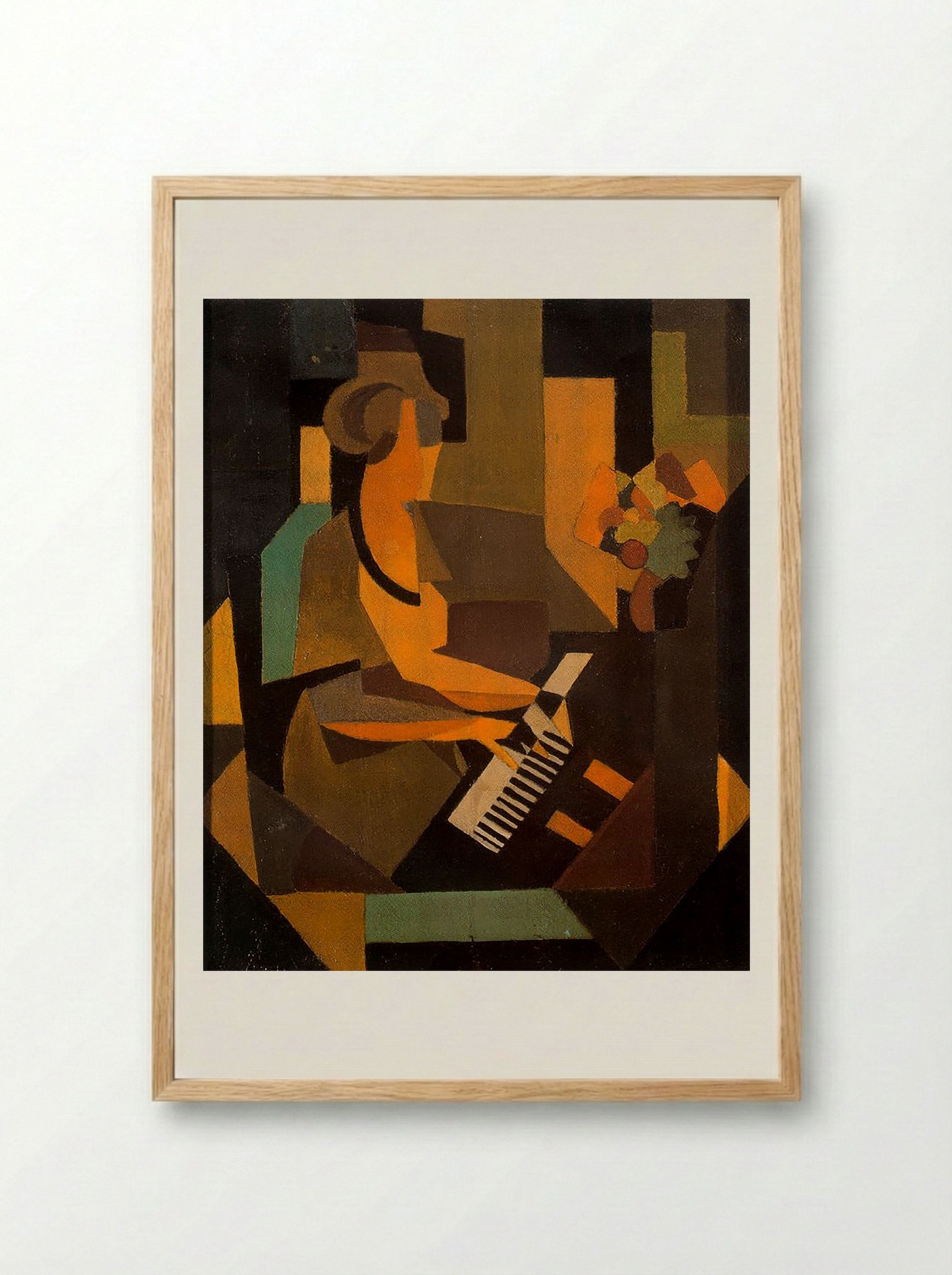 Georgette at the Piano - Fine Art Print - Framed Print Wood