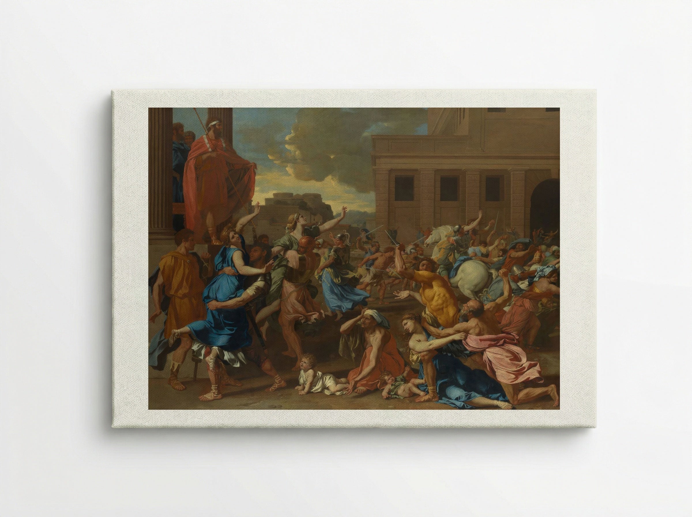 The Abduction of the Sabine Women - Nicolas Poussin - Canvas