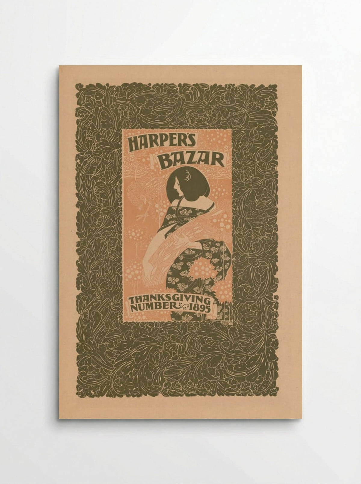 Harper's Bazar, Thanksgiving Number, 1895 - Will H. Bradley - Poster