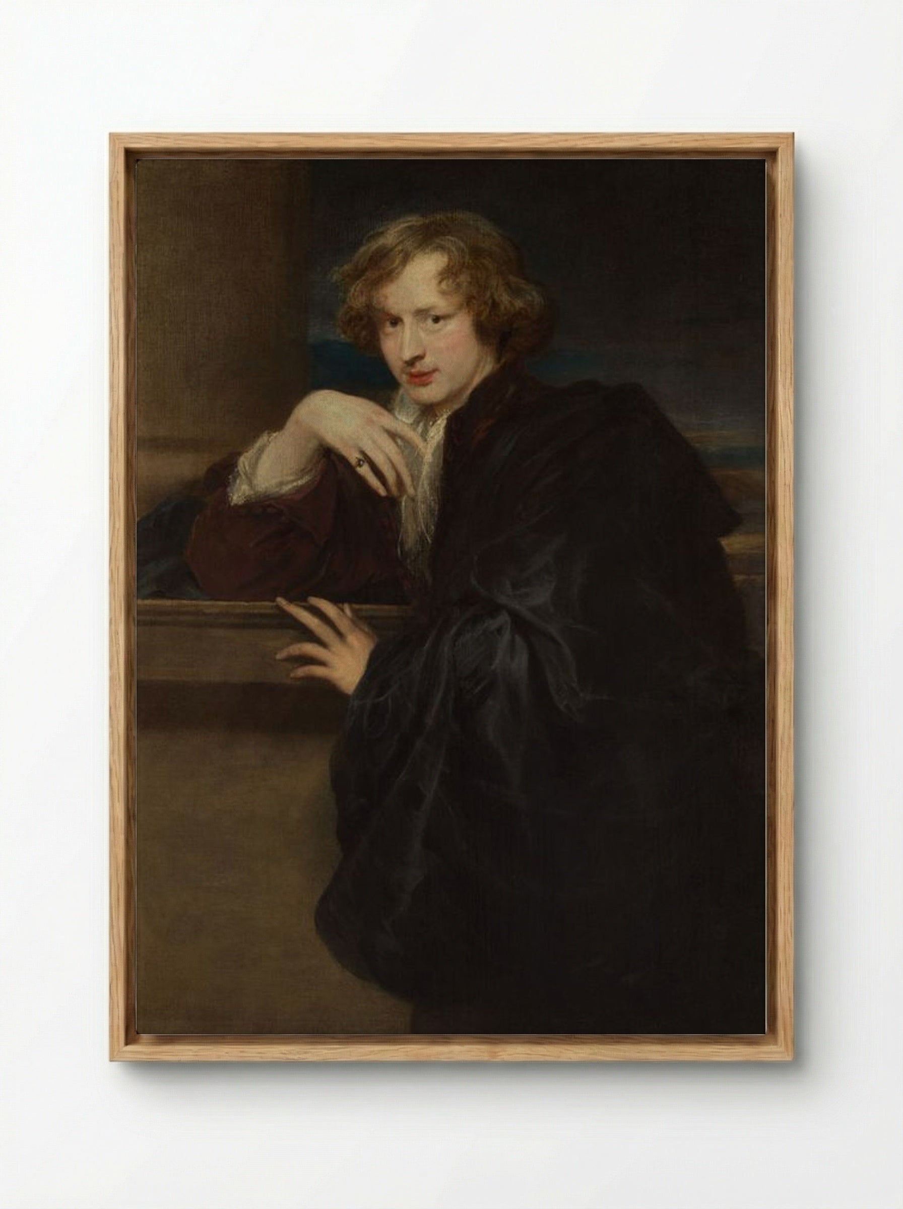 Self-Portrait - Anthony van Dyck - Framed Canvas Wood