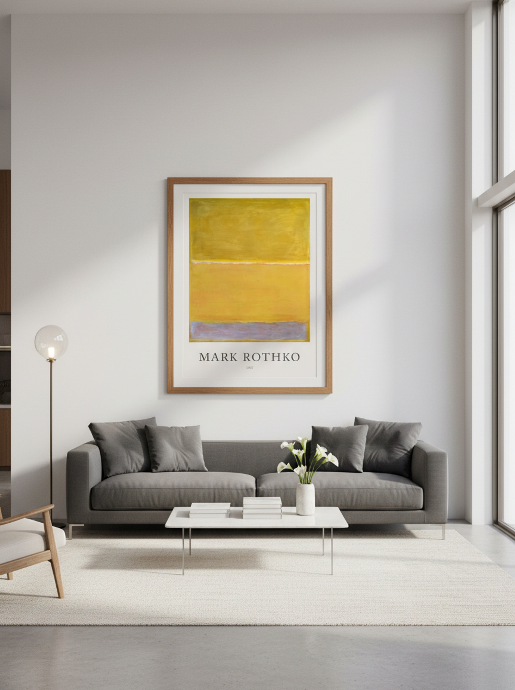 Untitled (Yellow, Pink, and Lavender) - Mark Rothko - Lifestyle