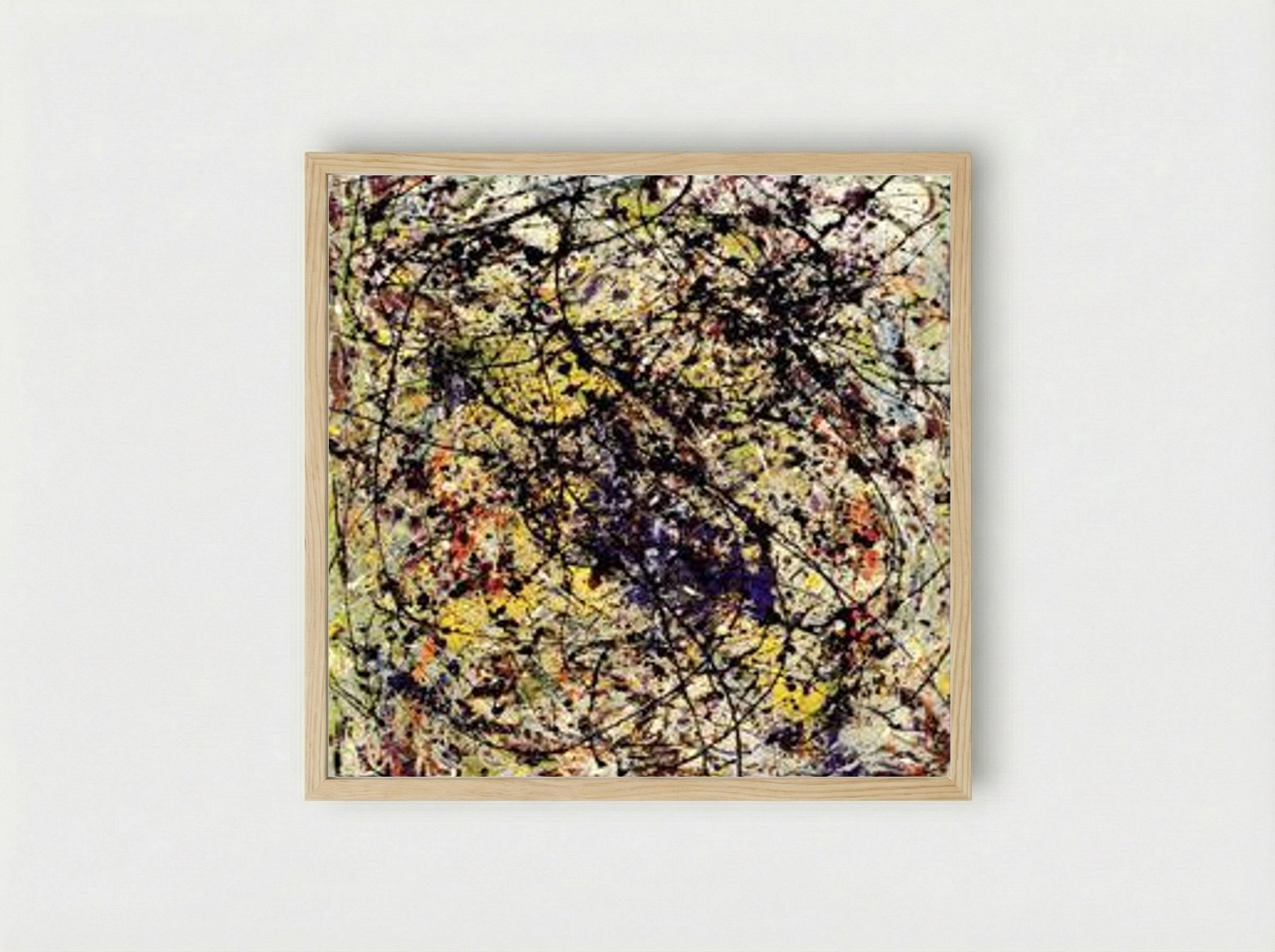 Reflection of the Big Dipper - Jackson Pollock - Framed Print Wood