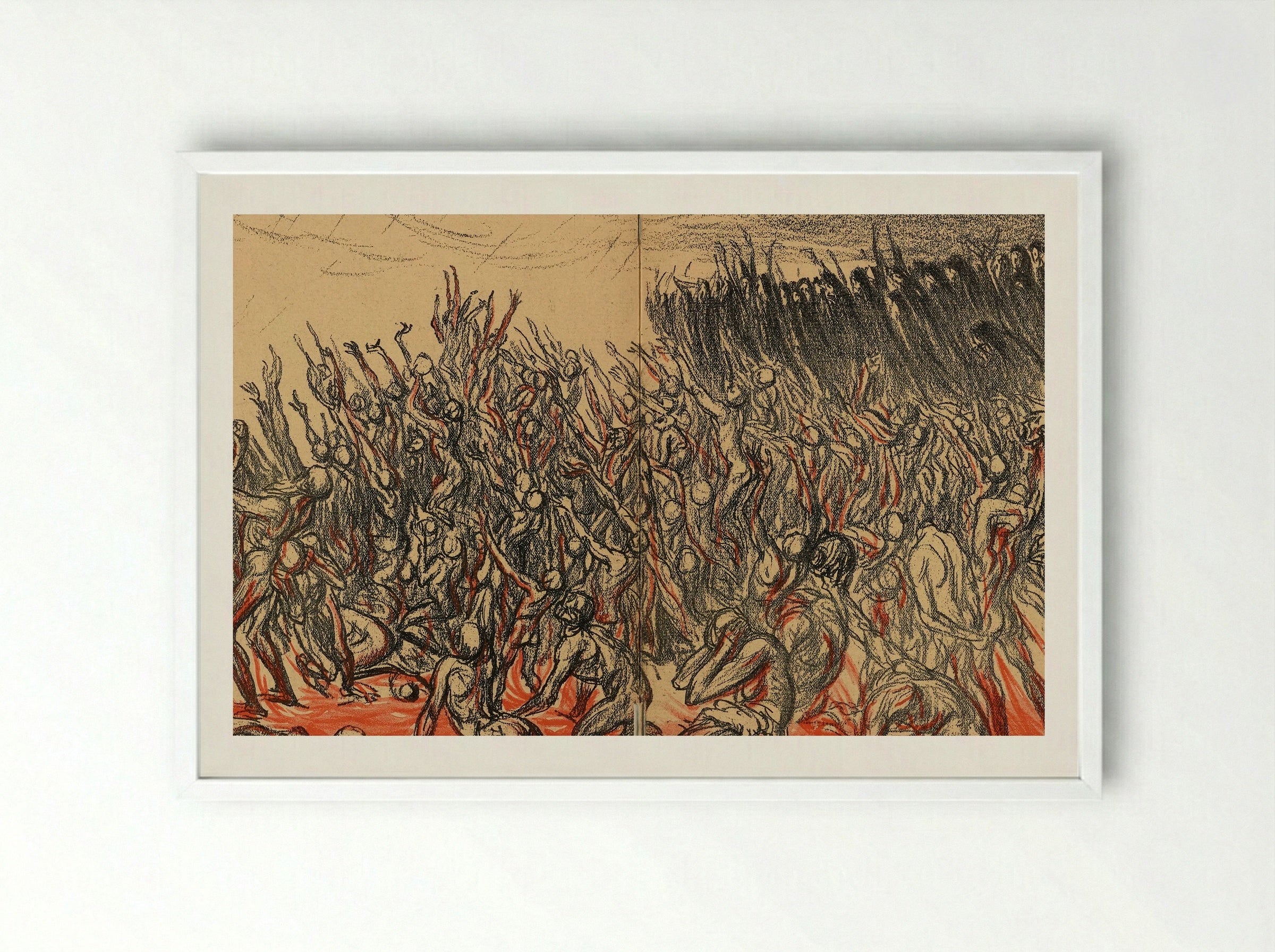 La Vision de Hugo - Théophile Alexandre Steinlen - Framed Print White