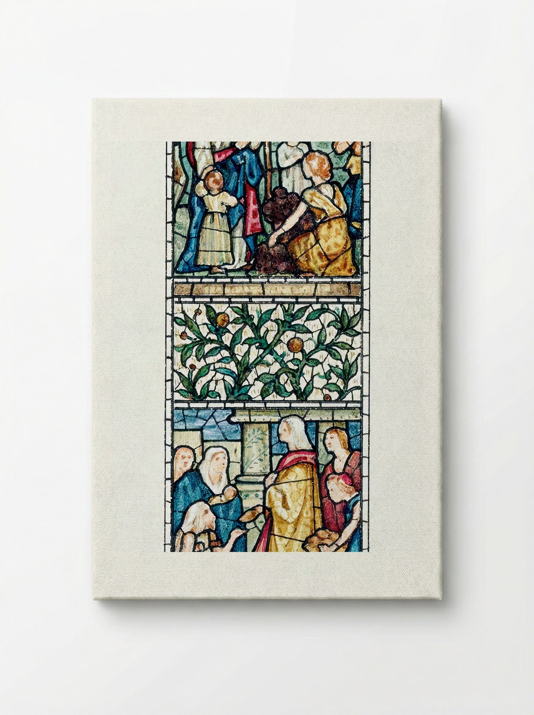 Design for Stained Glass, Southeast Window, Nave, Paisley Abbey, Scotland - Edward Burne-Jones - Canvas