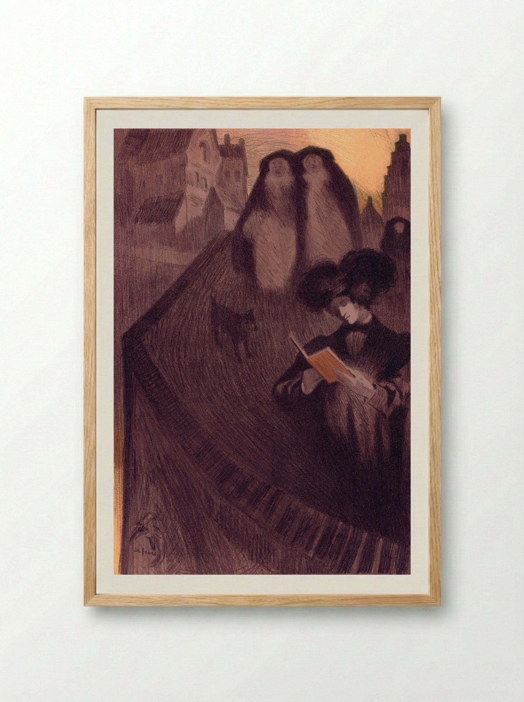 Original Design for Les Maîtres de l'Affiche - Georges de Feure - Framed Print Wood