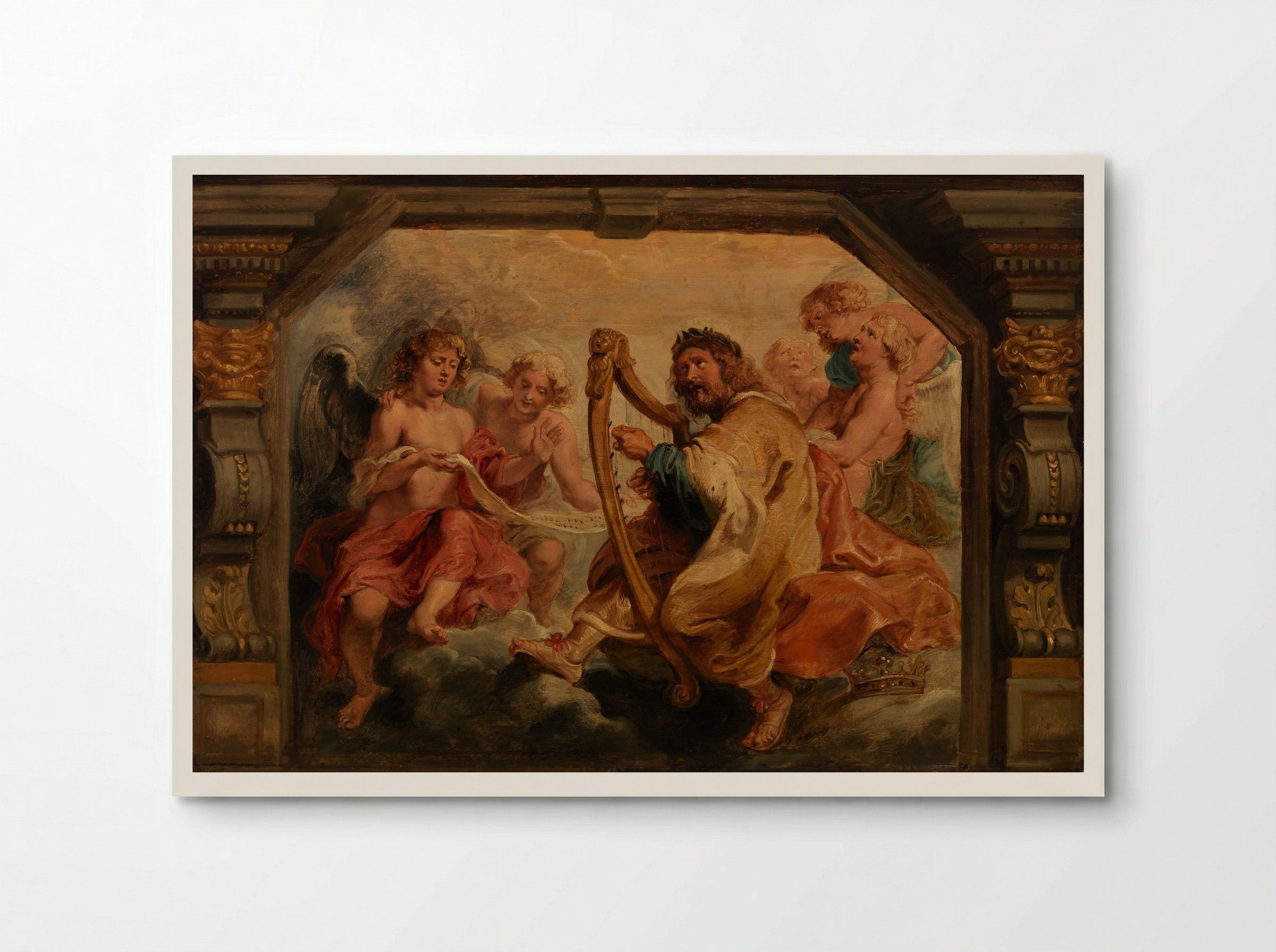 King David Playing the Harp - Peter Paul Rubens - Poster