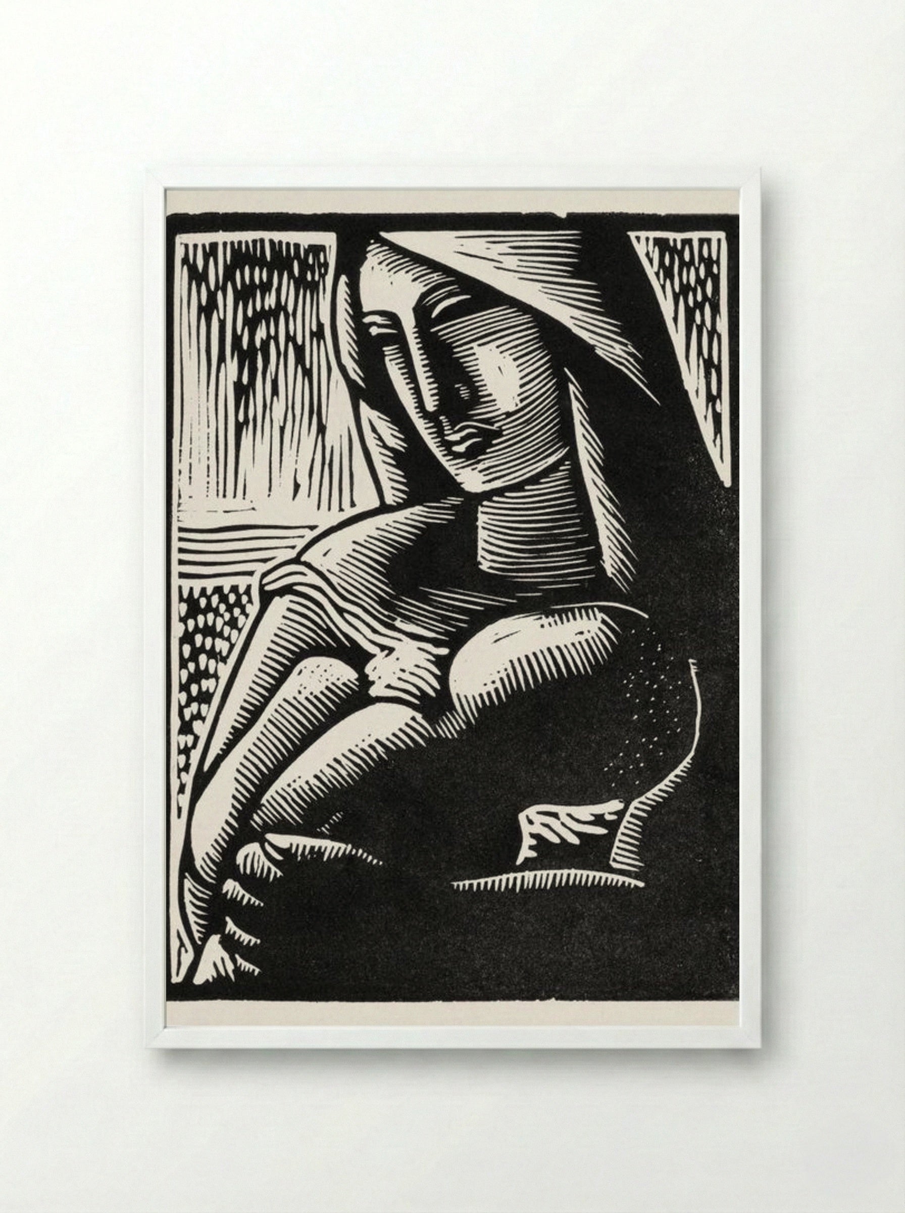 Mother - Mikuláš Galanda - Framed Print White