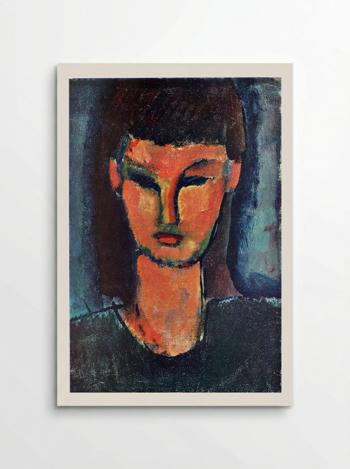 Young Woman with Dark Hair - Amedeo Modigliani - Poster