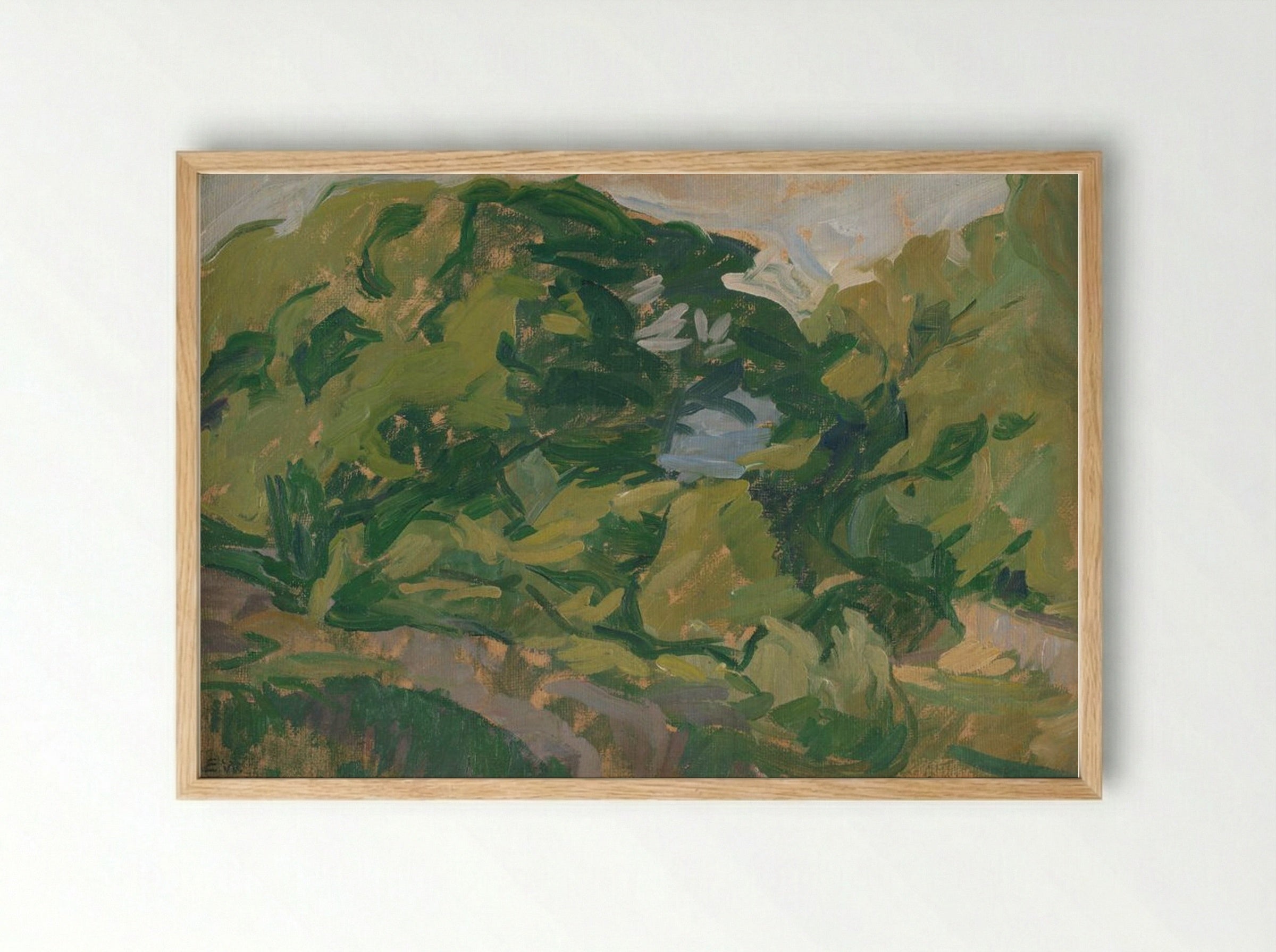 Landscape, Christiansø - Edvard Weie - Framed Print Wood