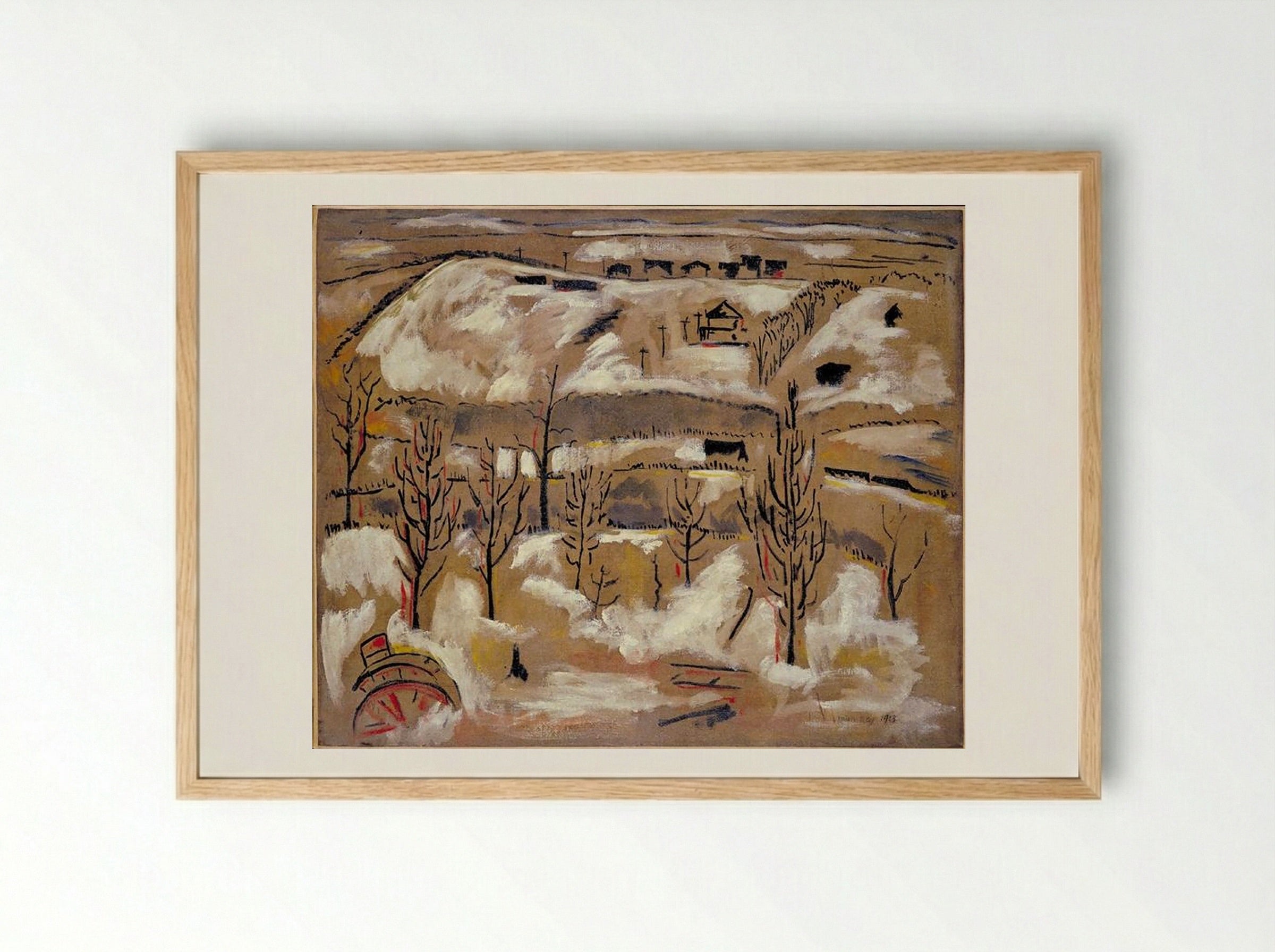 The Hill - Man Ray - Framed Print Wood