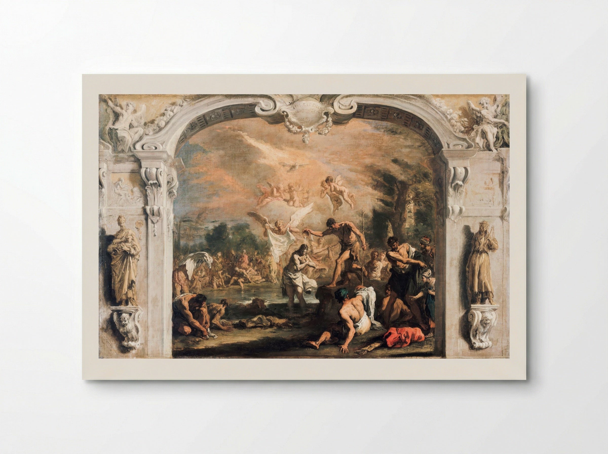The Baptism of Christ - Sebastiano Ricci - Poster
