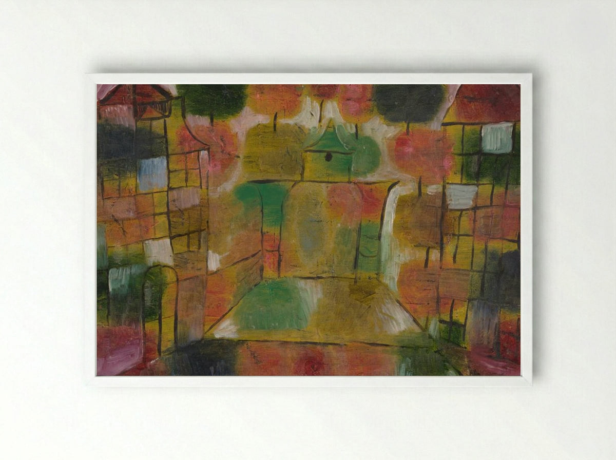Baum und Architektur, Rhythmen - Paul Klee - Framed Print White