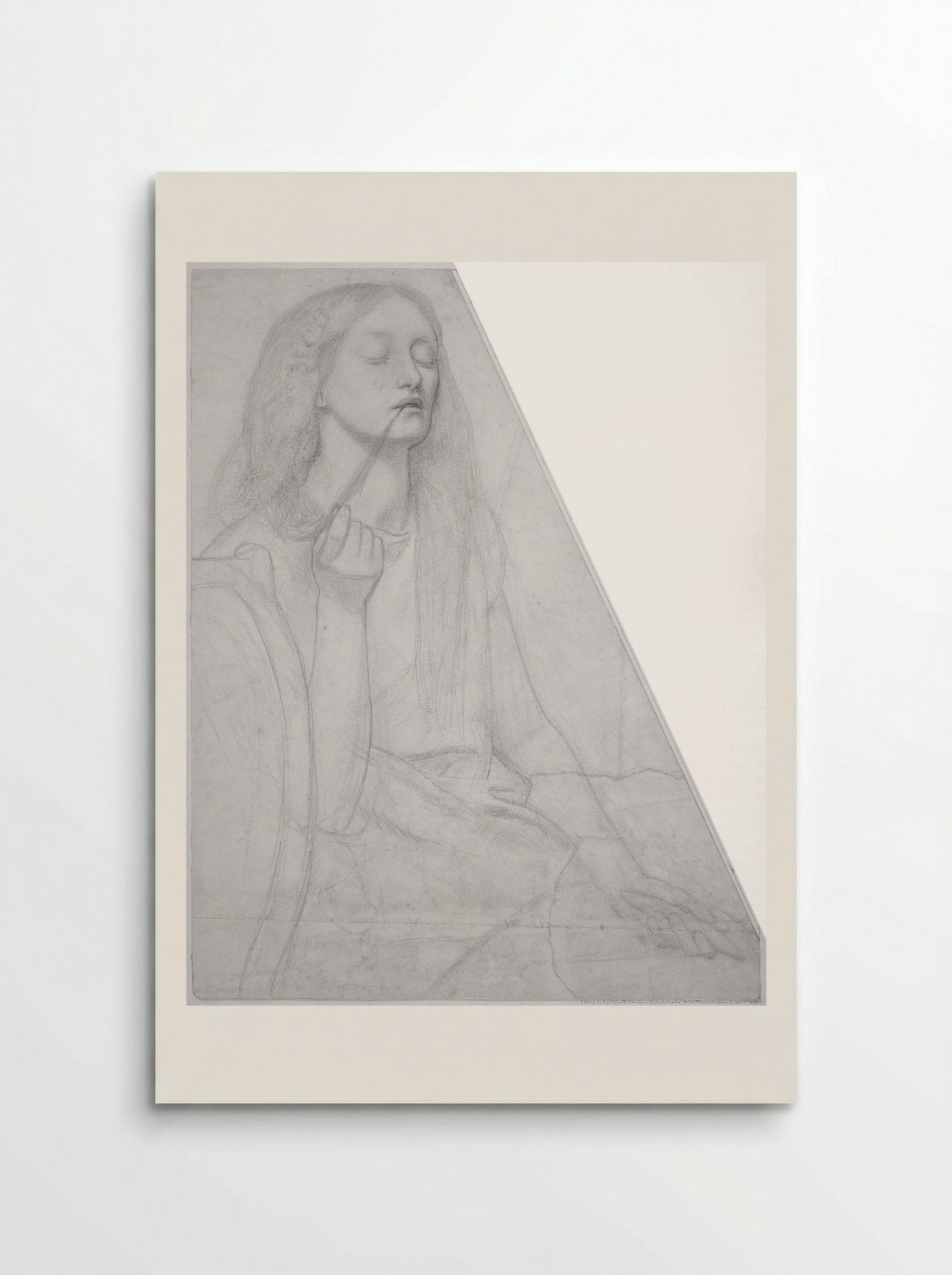 Study for 'The Return of Tibullus to Delia' - Dante Gabriel Rossetti - Poster