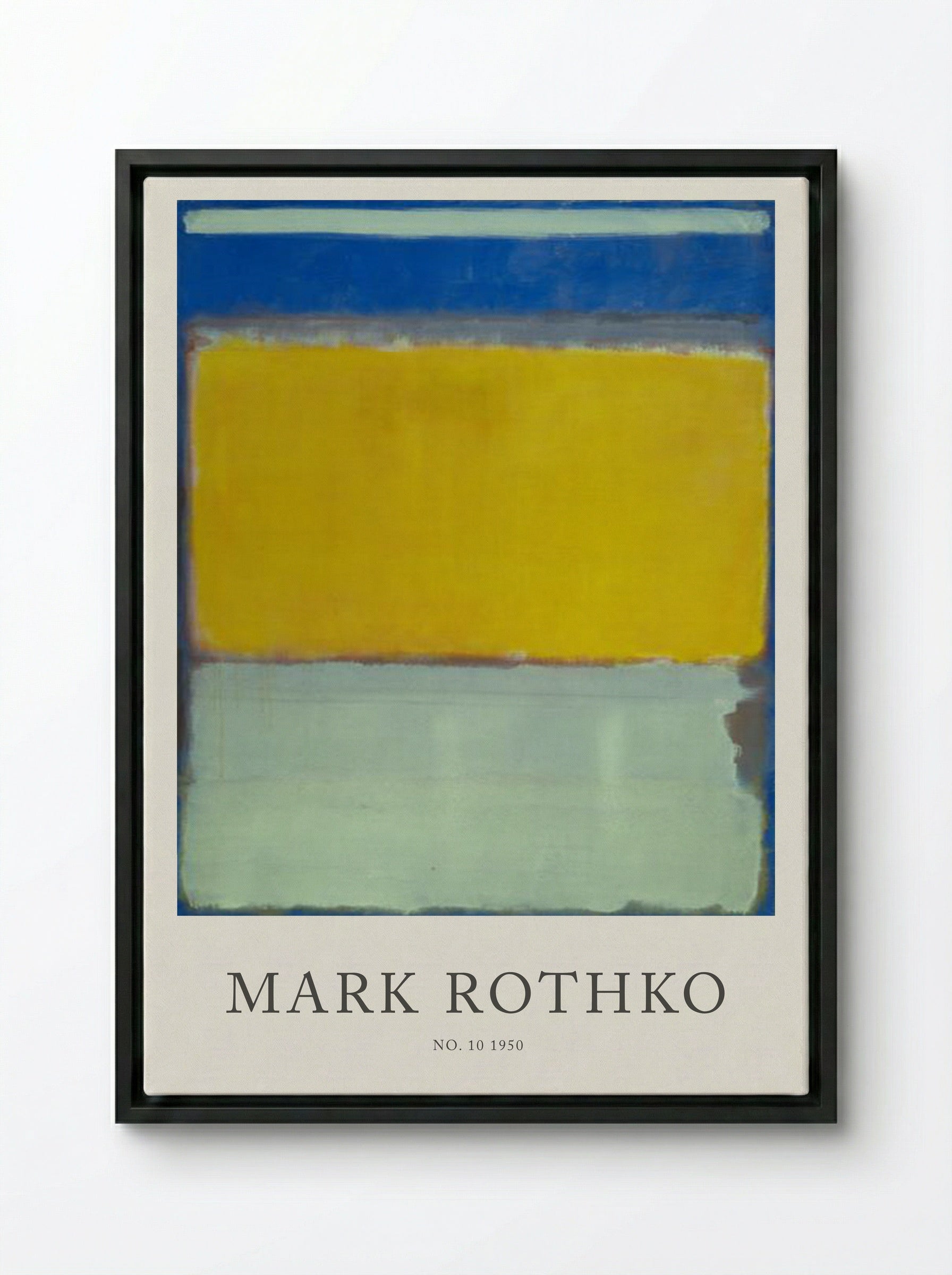 No. 10 - Mark Rothko - Framed Canvas Black