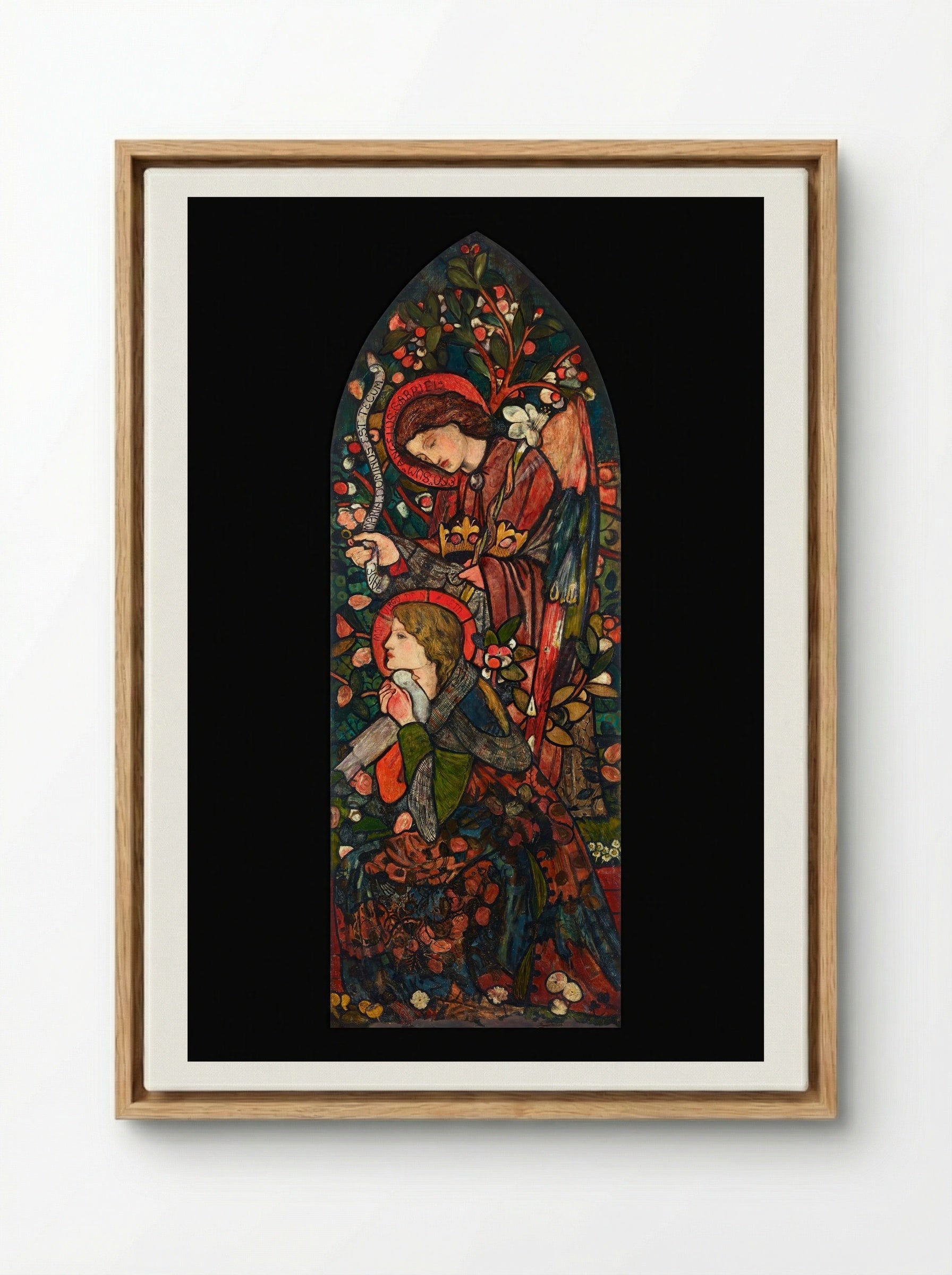 The Annunciation - Sir Edward Burne-Jones - Framed Canvas Wood