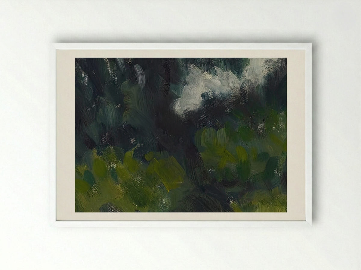 Lumpeita - Alfred William Finch - Framed Print White