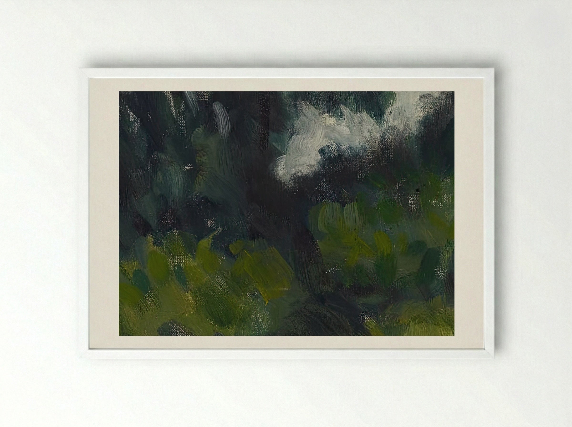 Lumpeita - Alfred William Finch - Framed Print White