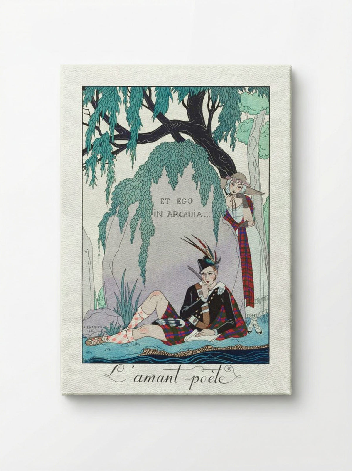 L'Amant Poète - George Barbier - Canvas