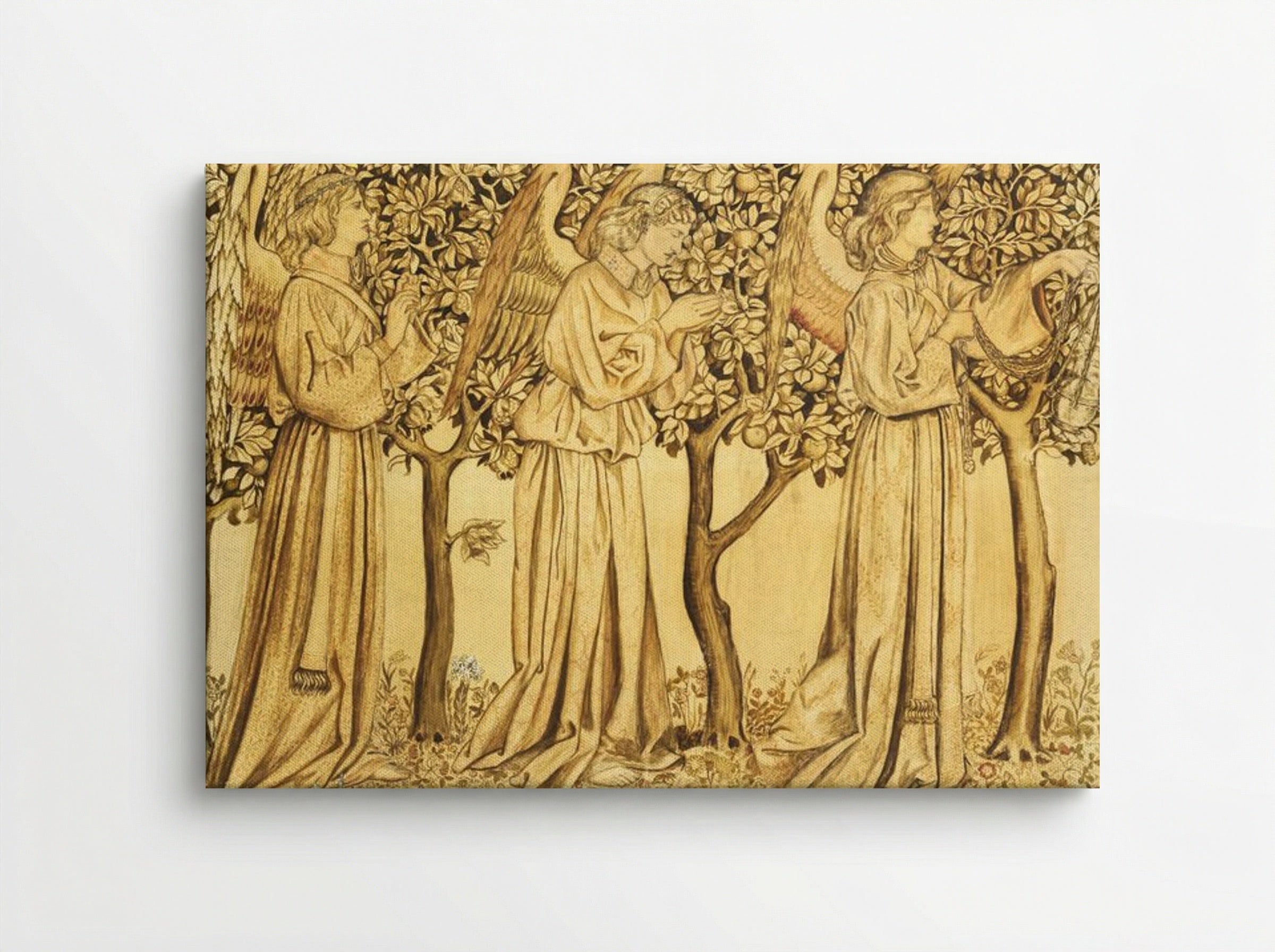 Tile Design: Processing Angels - William Morris - Canvas