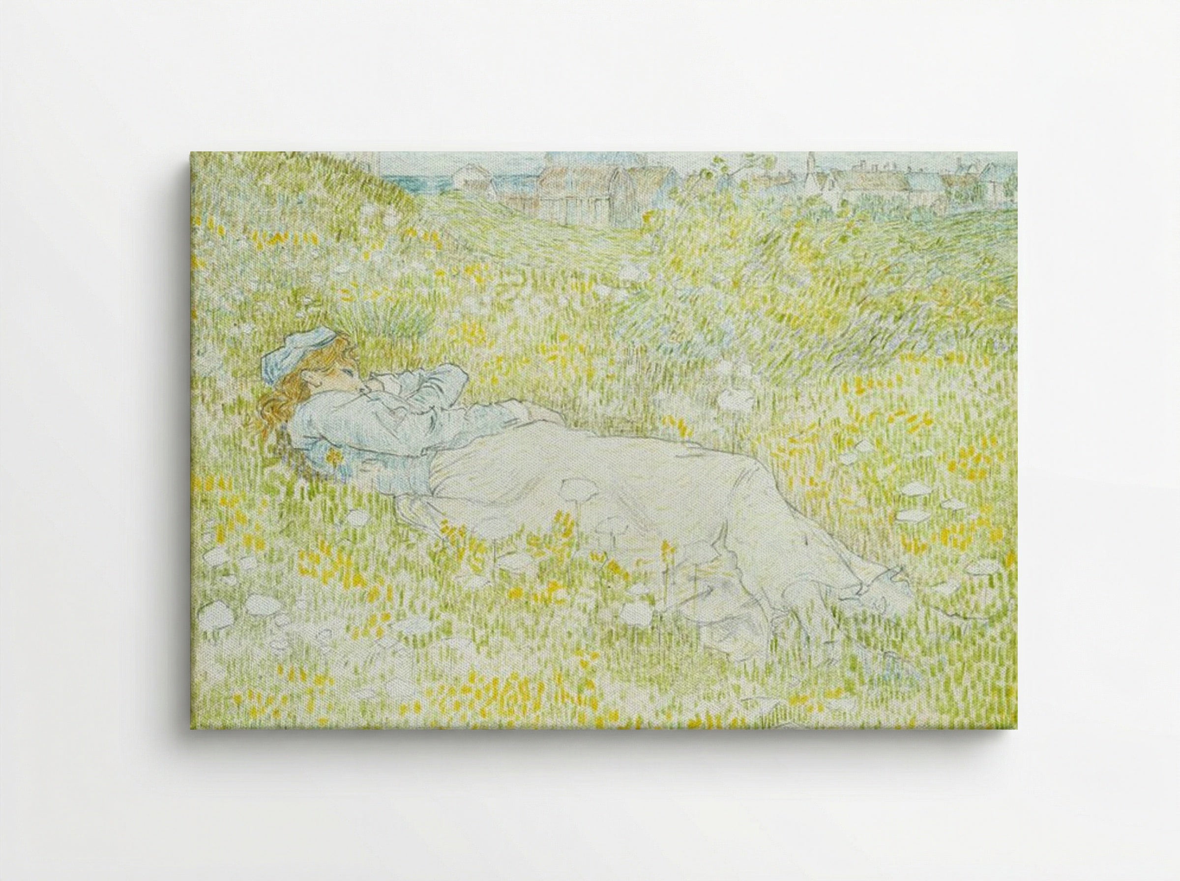Woman Lying in the Dunes near Noordwijk - Jan Toorop - Canvas