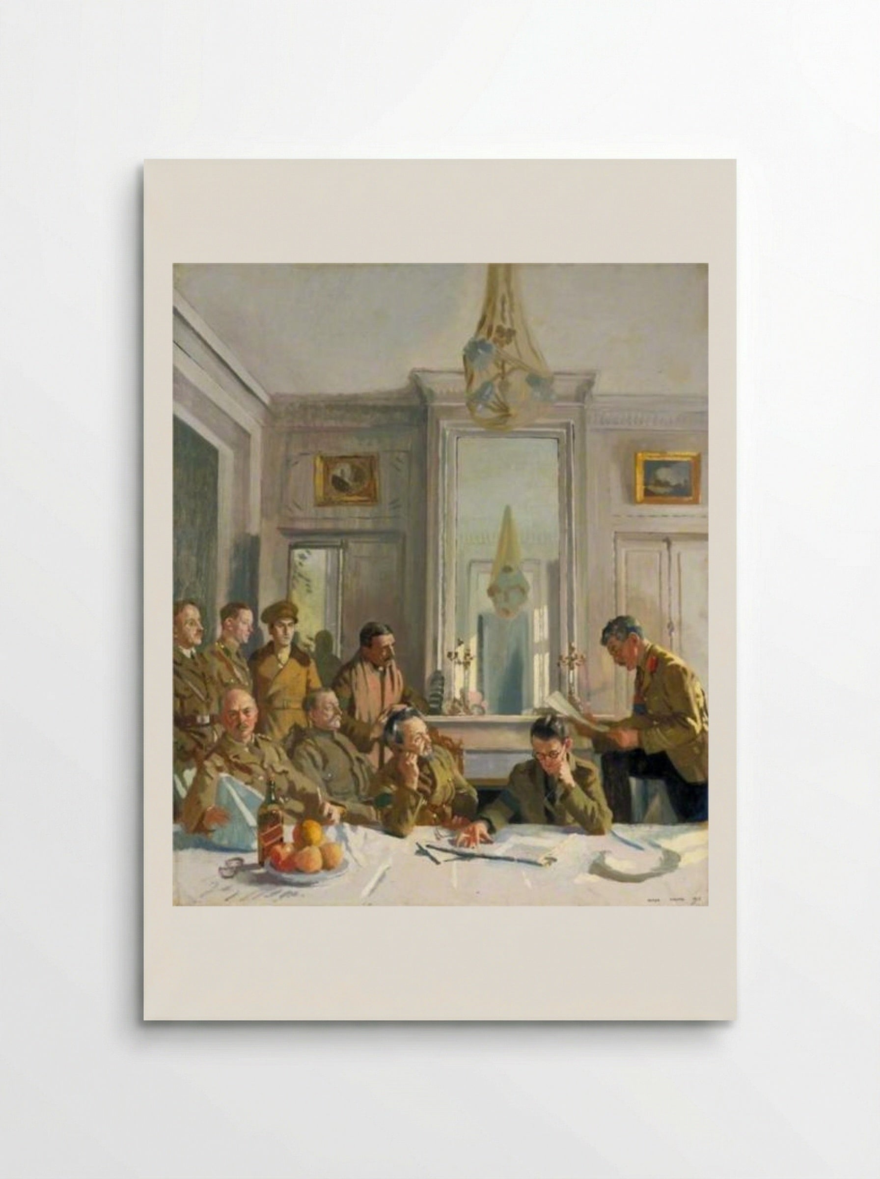 Some Members of the Allied Press Camp with Their Press Officers - William Orpen - Poster