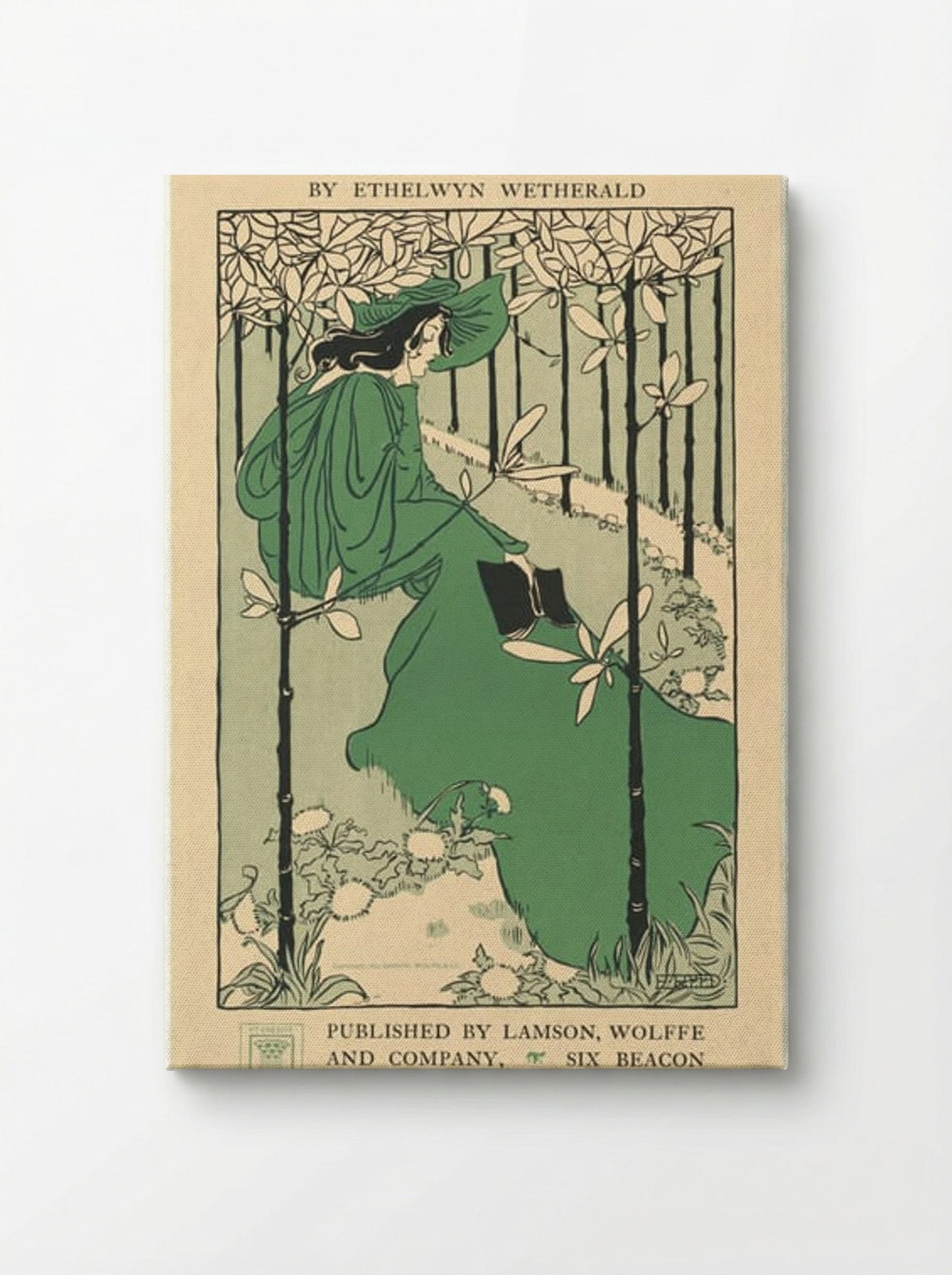 The House of the Trees and Other Poems by Ethelwyn Wetherald (Book Cover) - Ethel Reed - Canvas