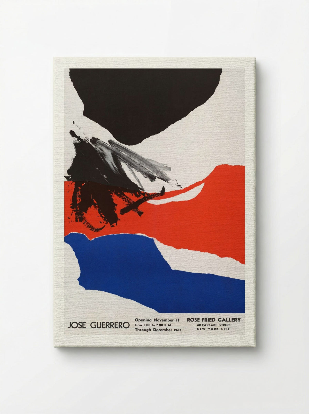 Rose Fried Gallery Exhibition Poster - José Guerrero - Canvas