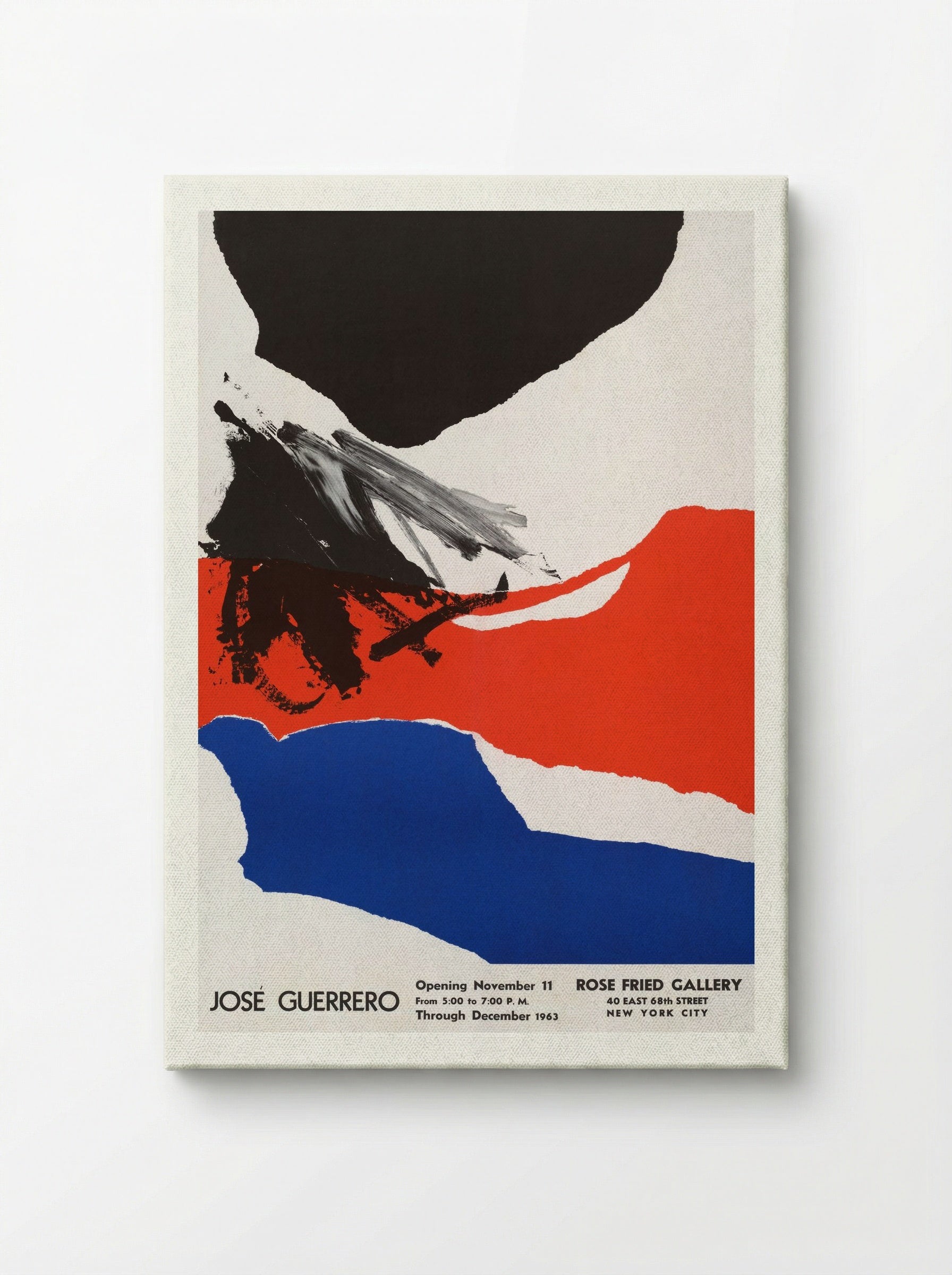 Rose Fried Gallery Exhibition Poster - José Guerrero - Canvas