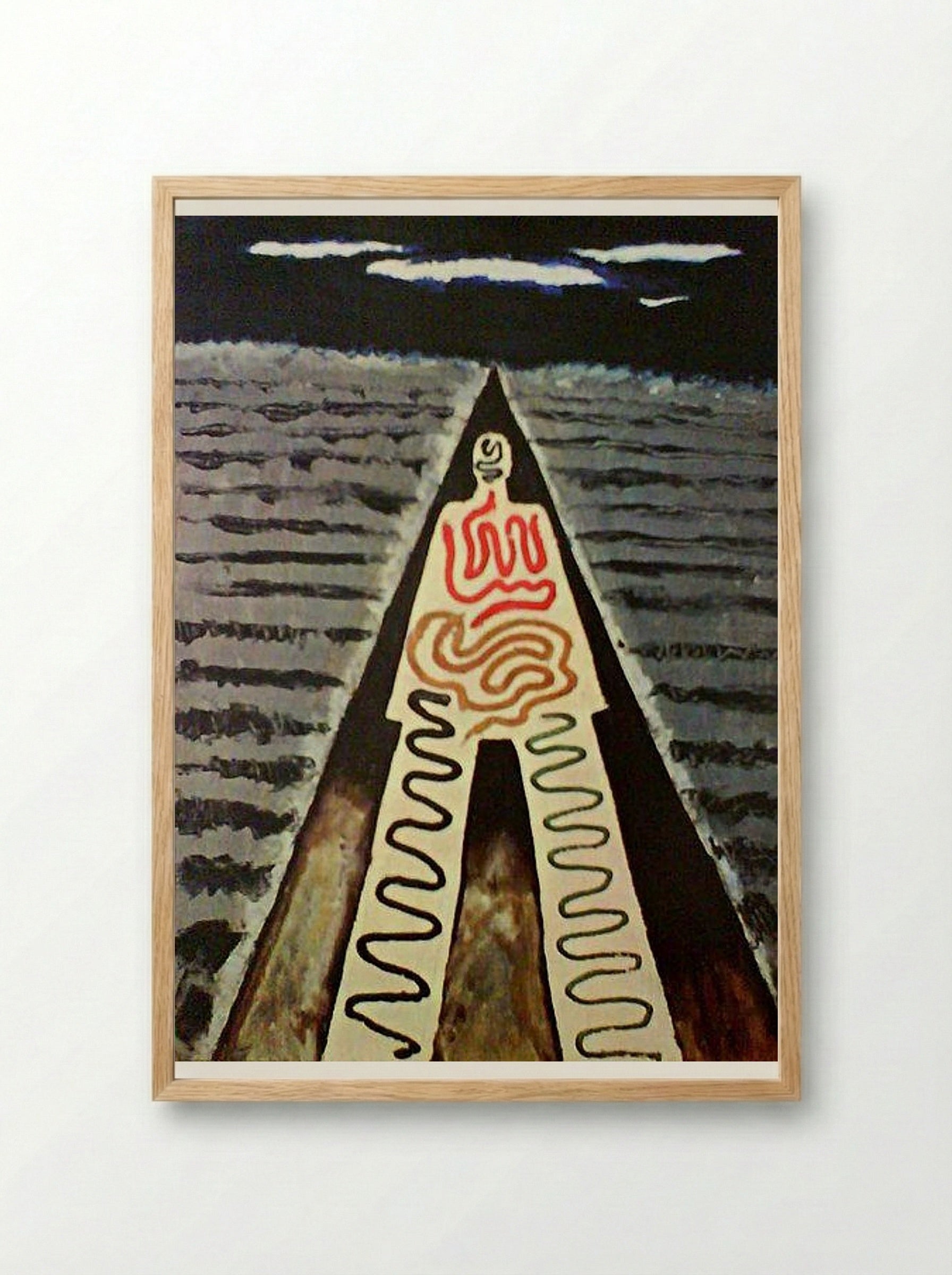 A Night at Saint Jean - Man Ray - Framed Print Wood