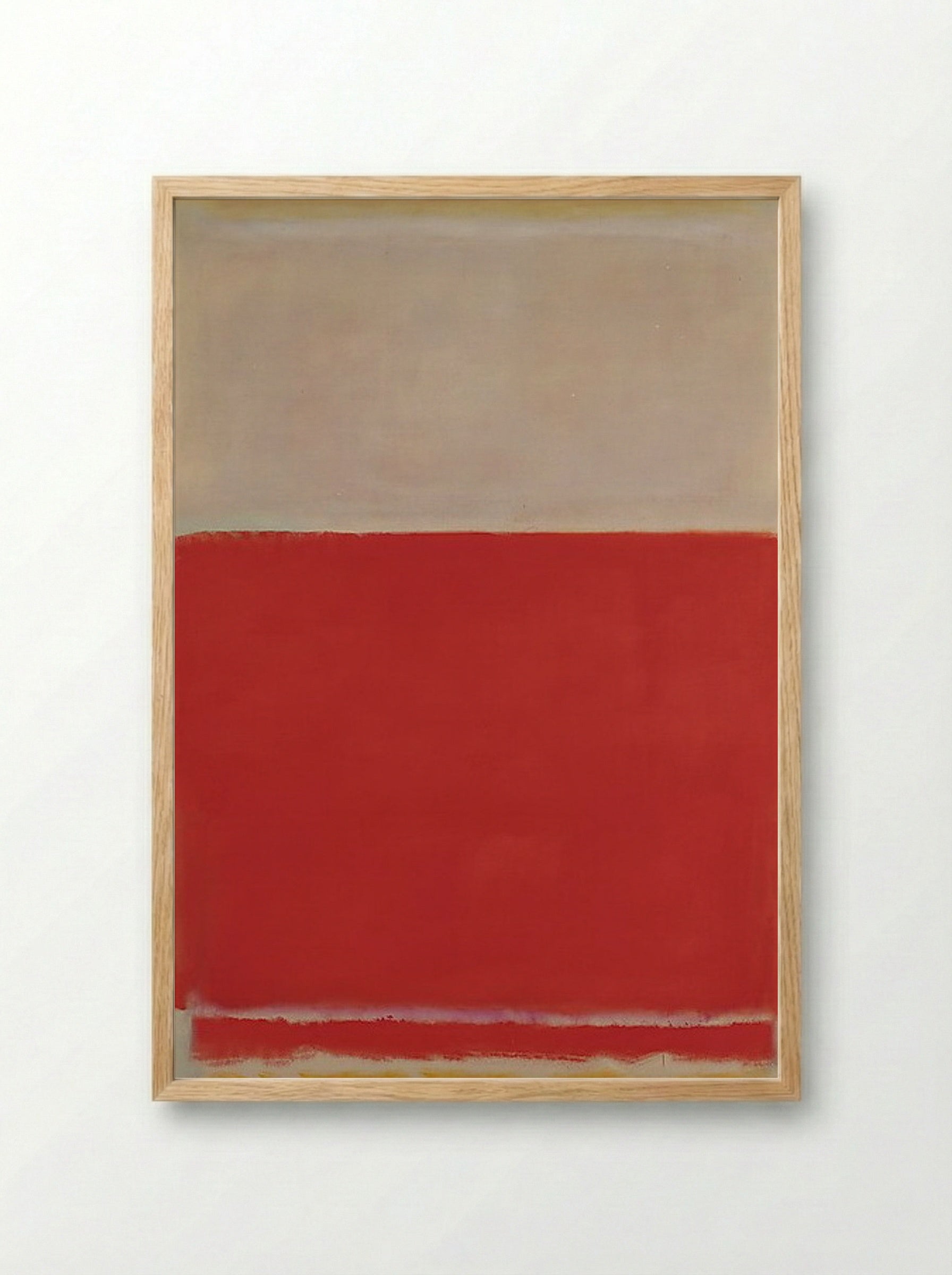 No. 3/No. 13 (Magenta, Black, Green on Orange) - Mark Rothko - Framed Print Wood