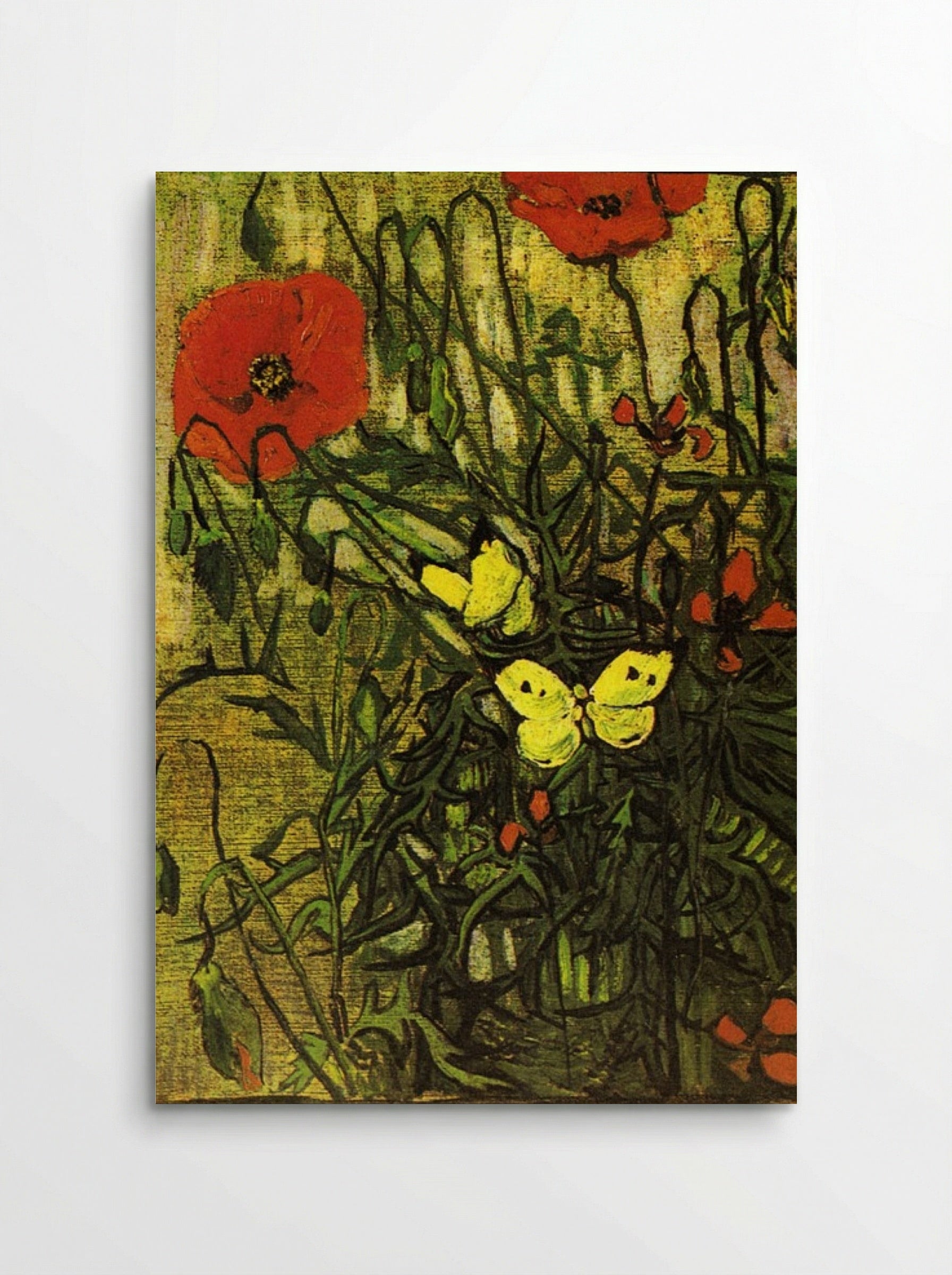 Poppies and Butterflies - Vincent van Gogh - Poster