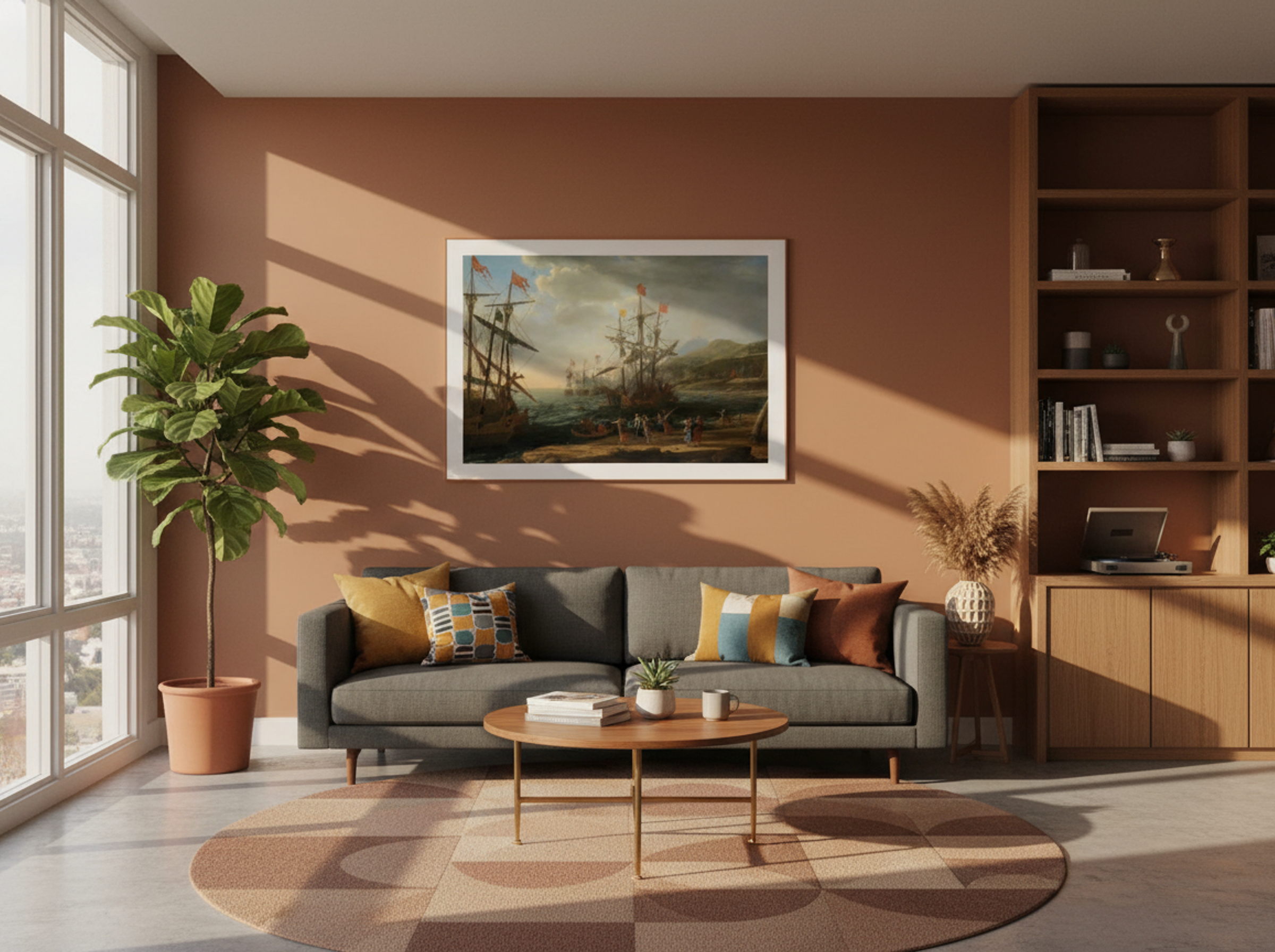 The Trojan Women Setting Fire to Their Fleet - Claude Lorrain - Lifestyle