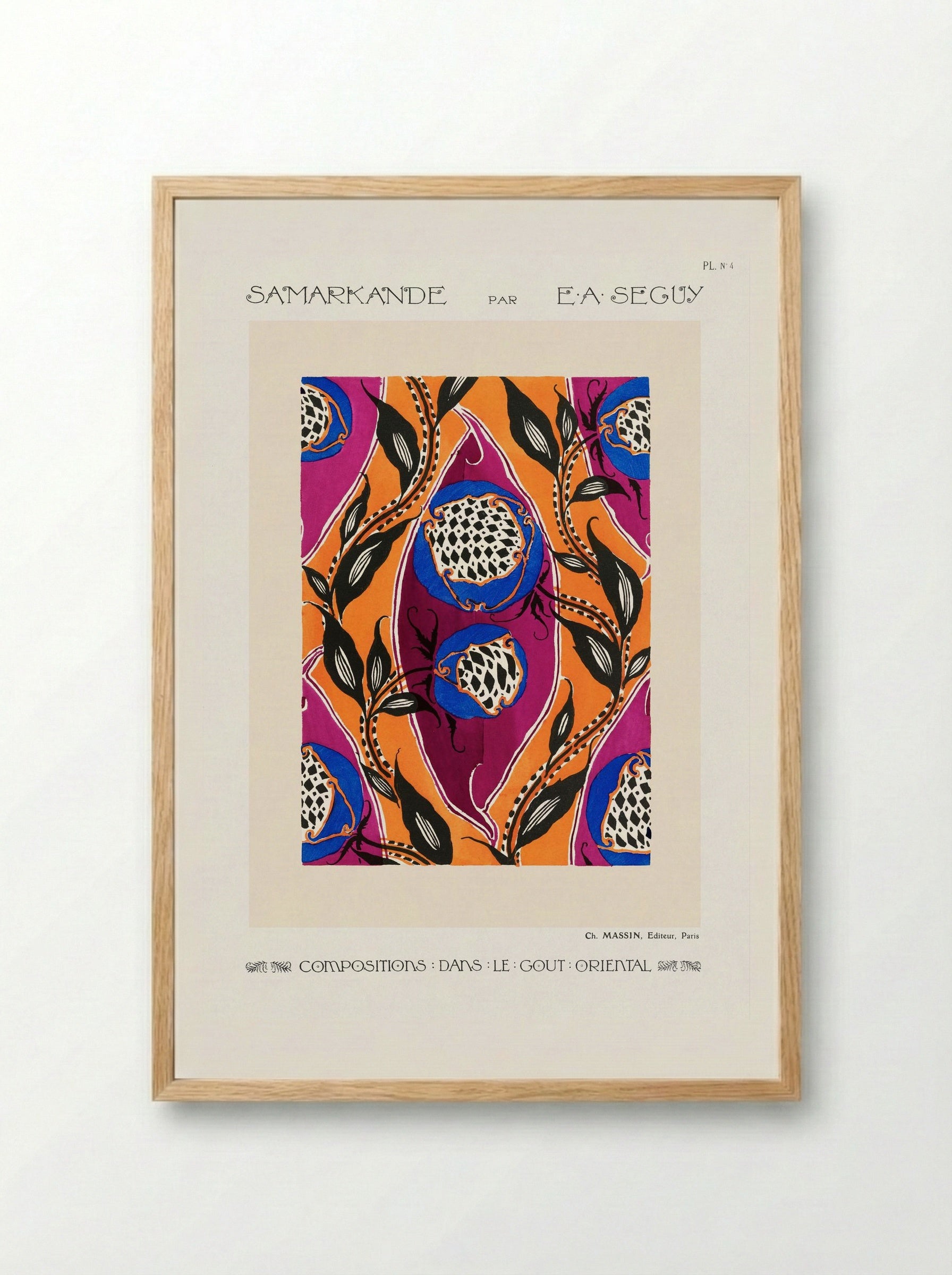 Samarkande, Planche No. 4 - Émile-Allain Séguy - Framed Print Wood