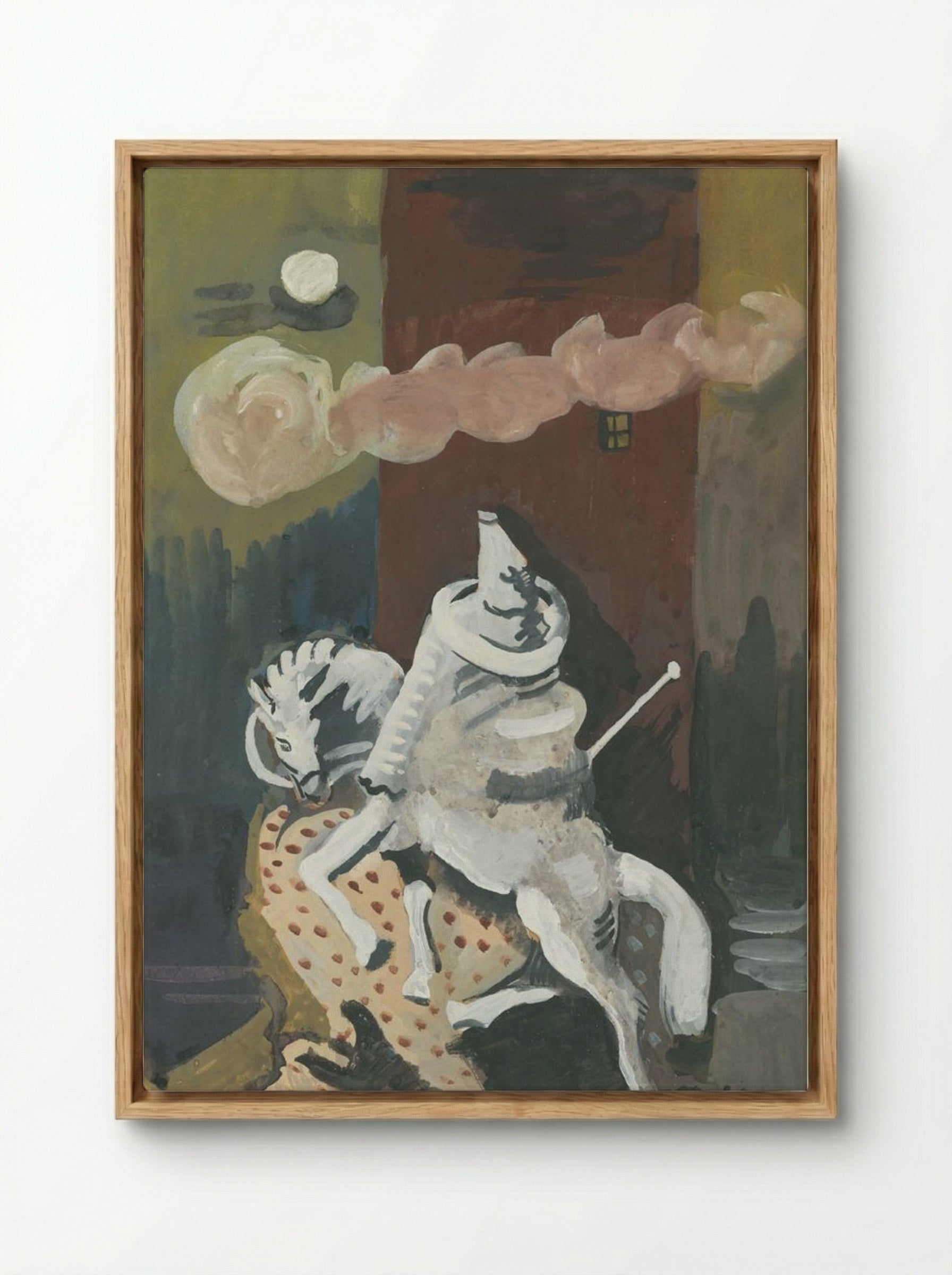 At Night - Cyprián Majerník - Framed Canvas Wood