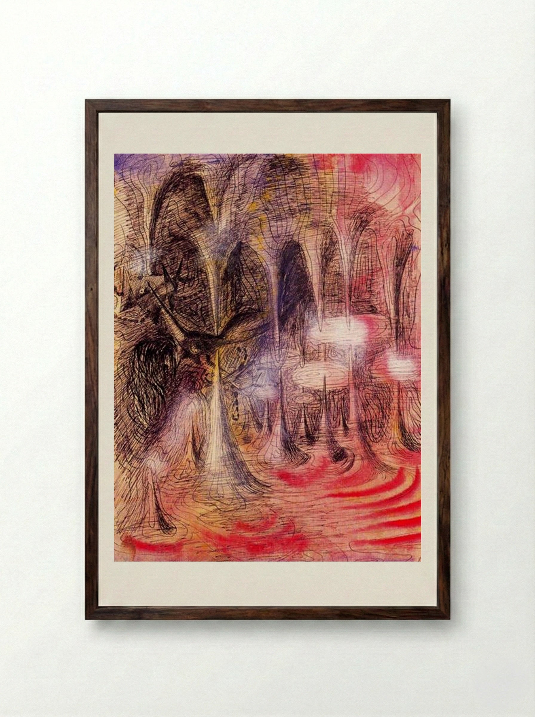 Magic Grotto - Remedios Varo - Framed Print Dark Wood