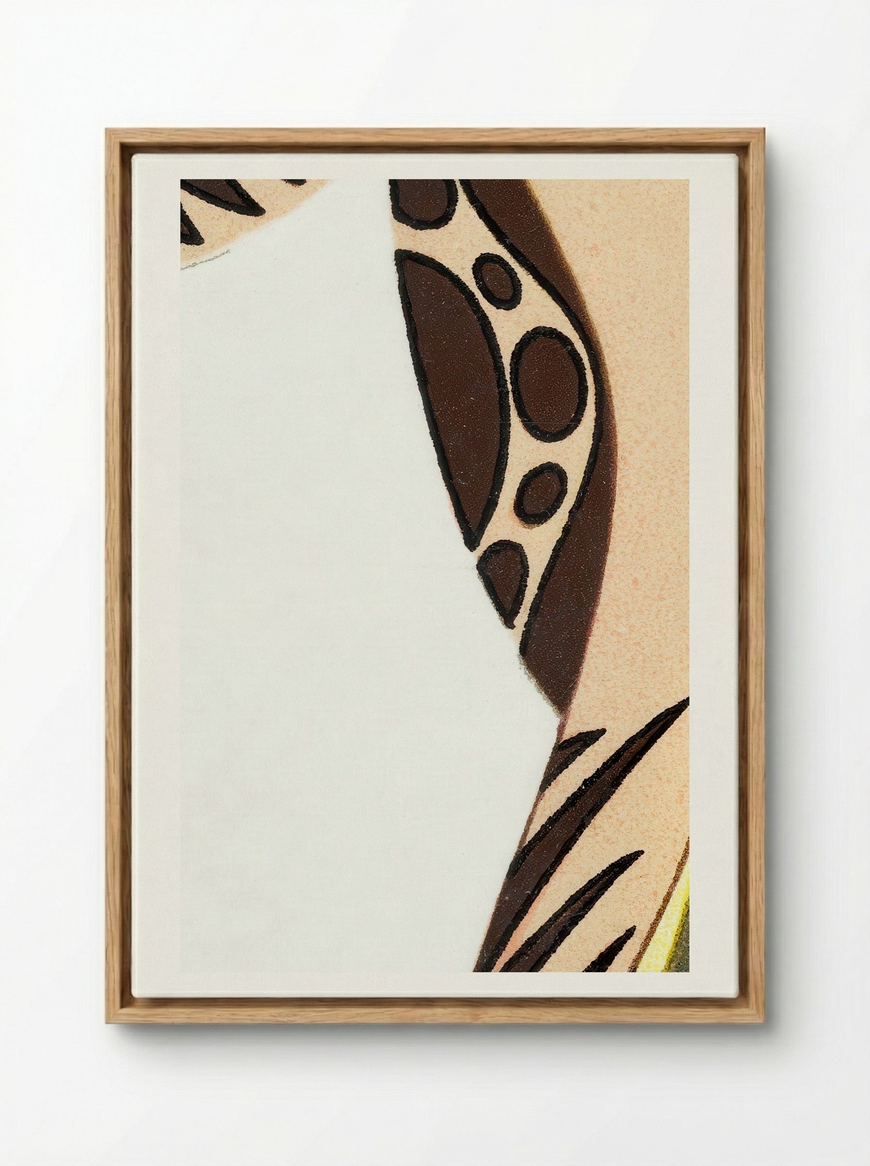 Woman in a Long Tubular Dress - Otto Friedrich Carl Lendecke - Framed Canvas Wood