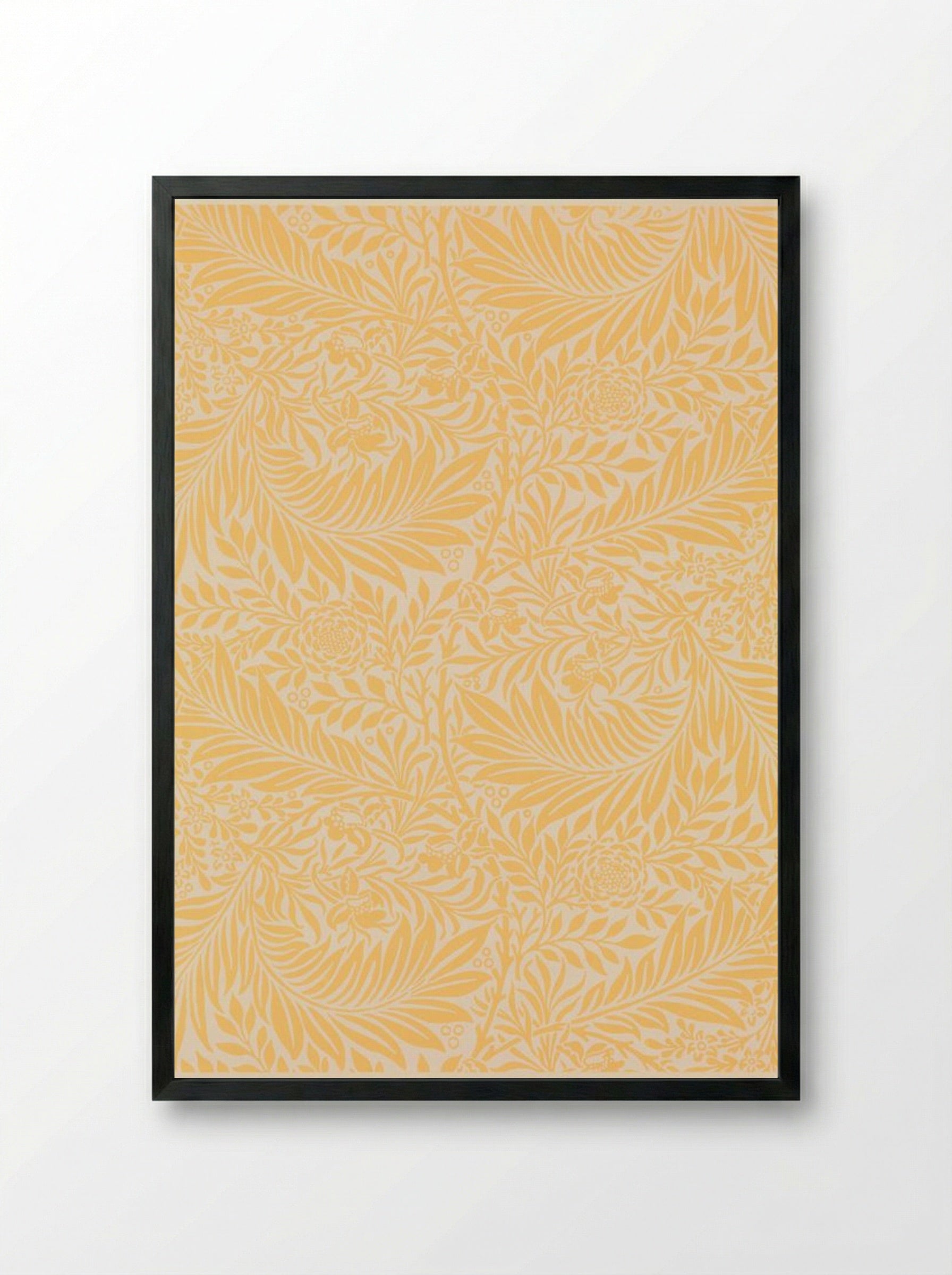 Larkspur - William Morris - Framed Print Black