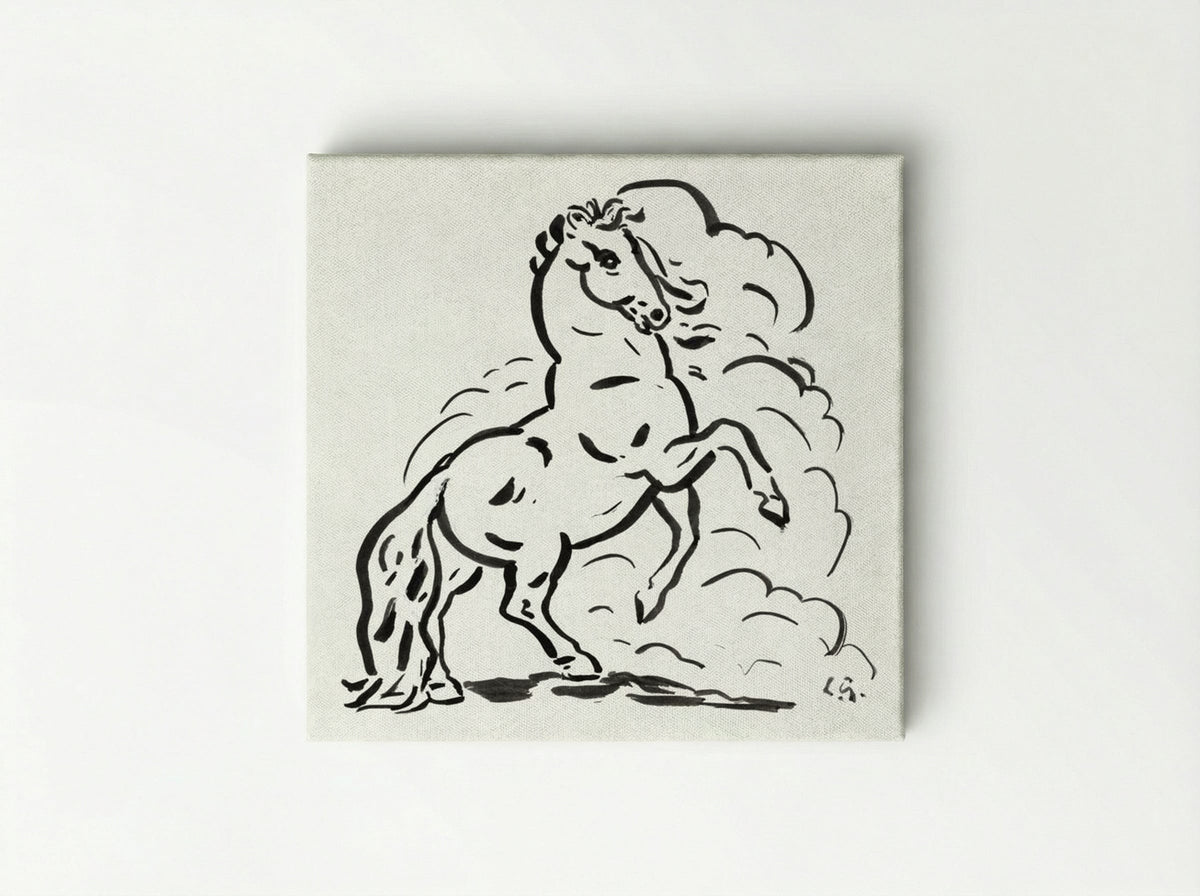 Rearing Horse - Leo Gestel - Canvas