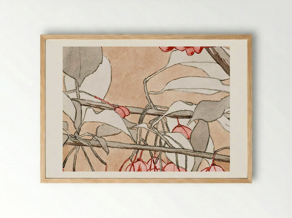 Burning Bush - Hannah Borger Overbeck - Framed Print Wood