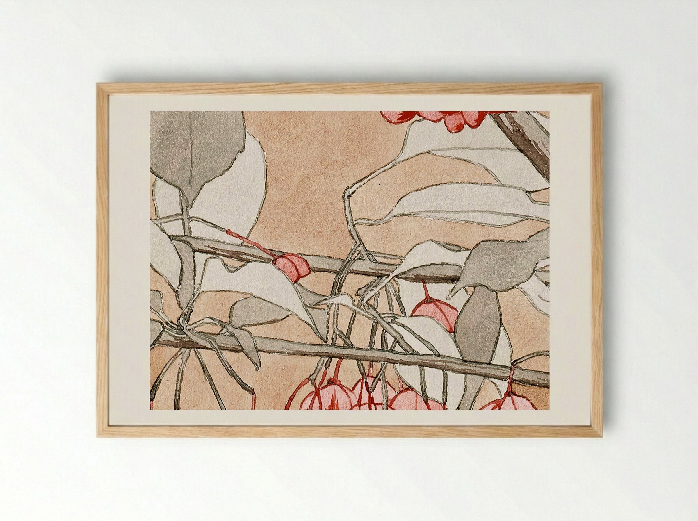 Burning Bush - Hannah Borger Overbeck - Framed Print Wood