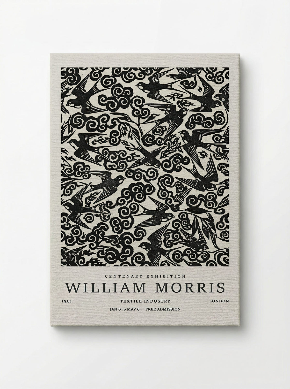 Swallow Flight Tapestry - William Morris - Fine Art Print