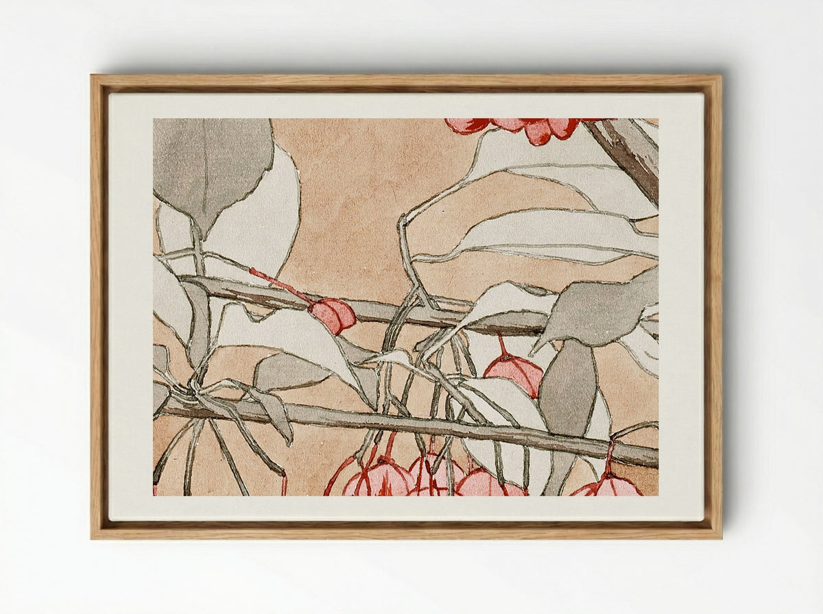 Burning Bush - Hannah Borger Overbeck - Framed Canvas Wood