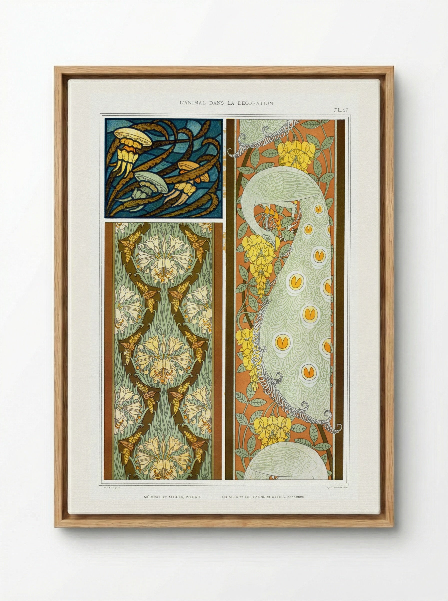 L'Animal dans la Décoration, Plate 17 - Maurice Pillard Verneuil - Framed Canvas Wood