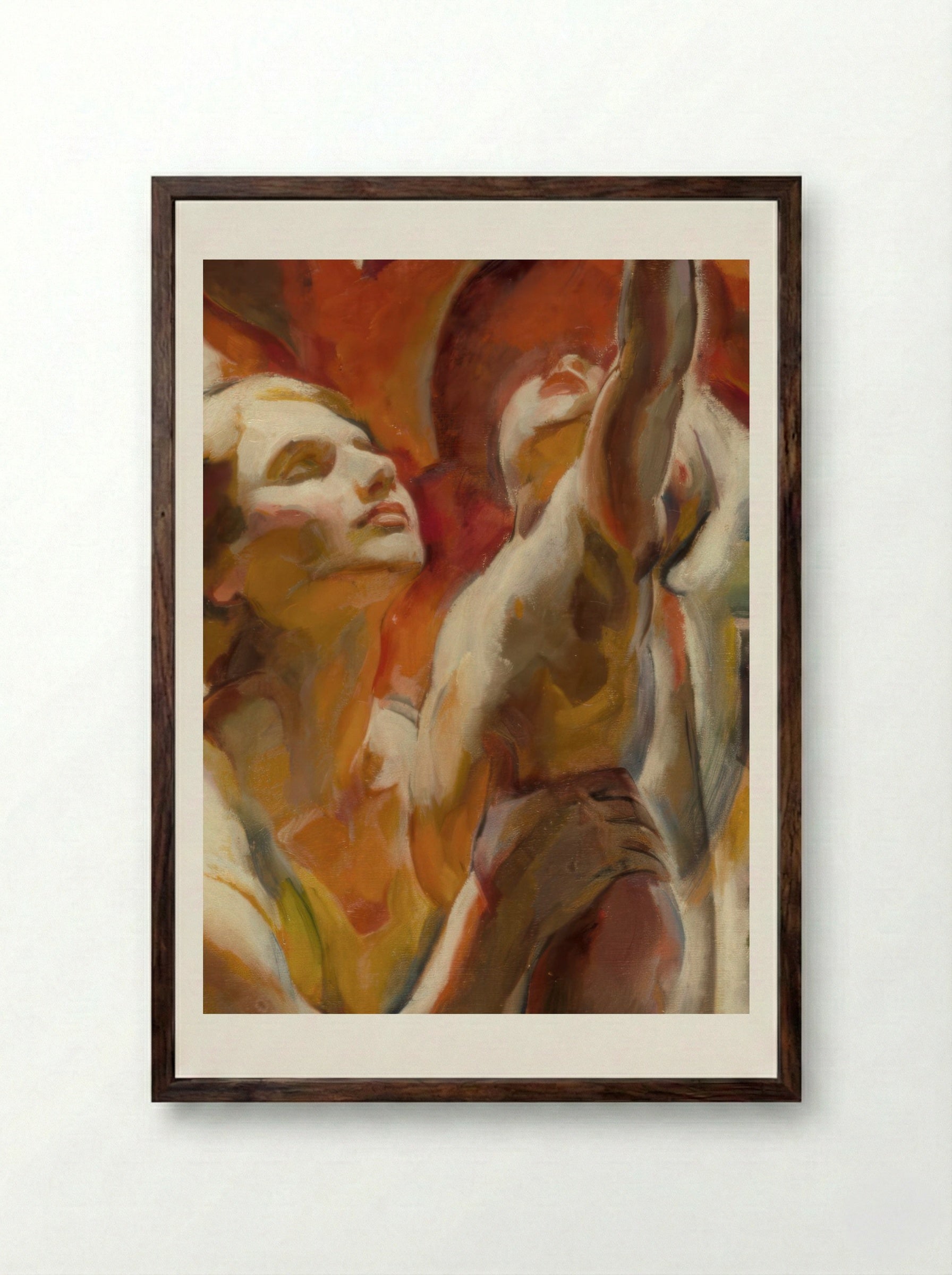 The Herwigs - Edouard Antonin Vysekal - Framed Print Dark Wood