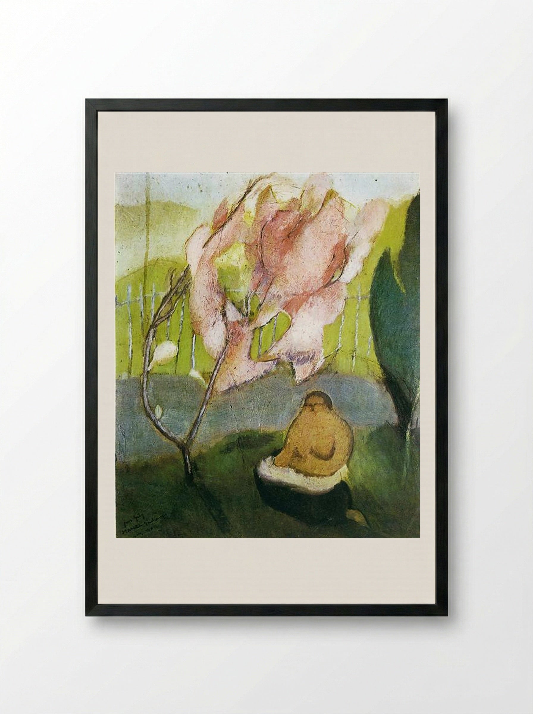 Japanese Apple Tree - Marcel Duchamp - Framed Print Black