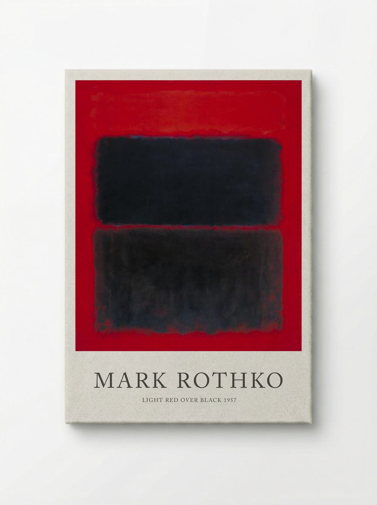 Light Red Over Black - Mark Rothko - Canvas