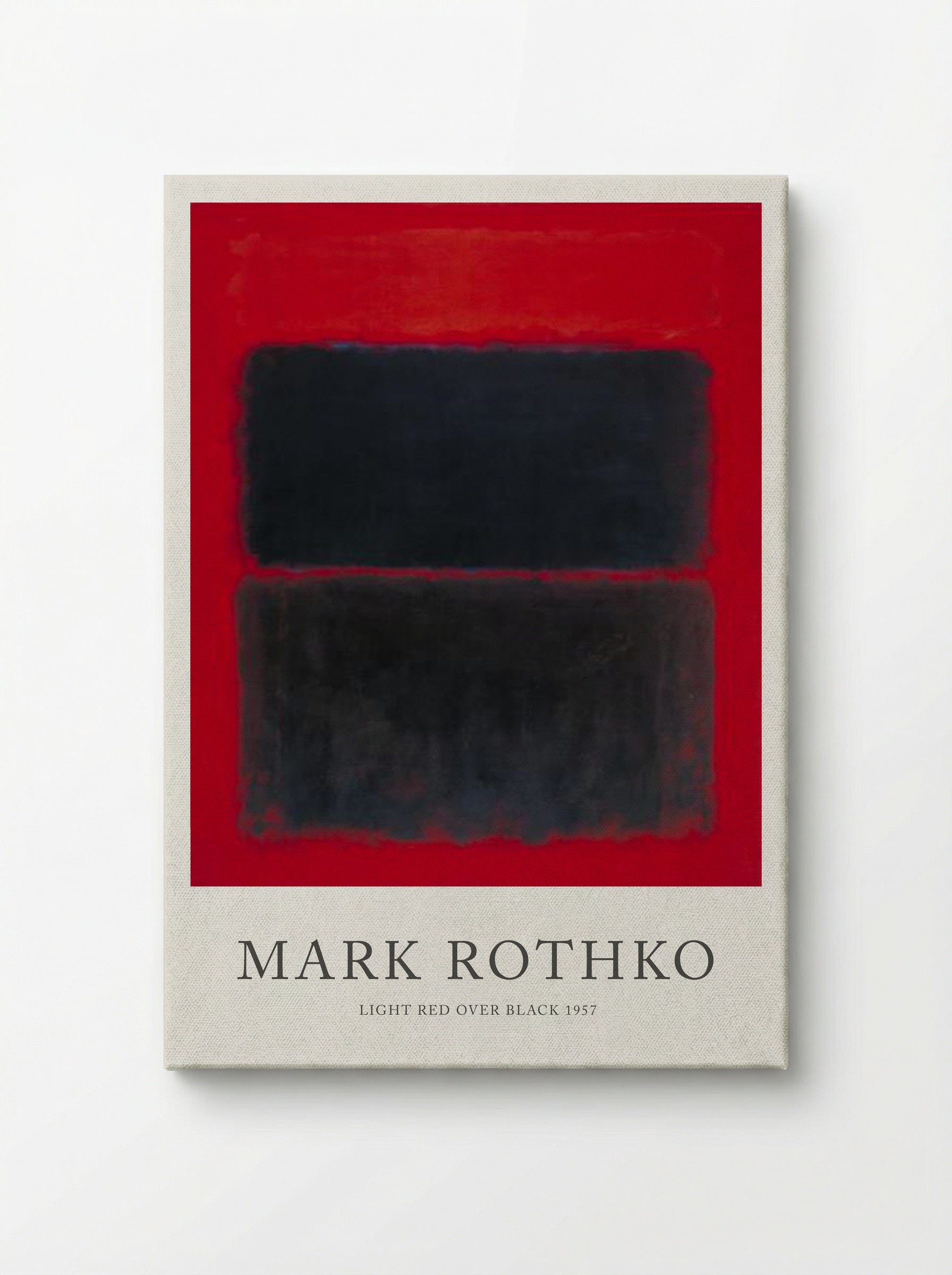 Light Red Over Black - Mark Rothko - Canvas